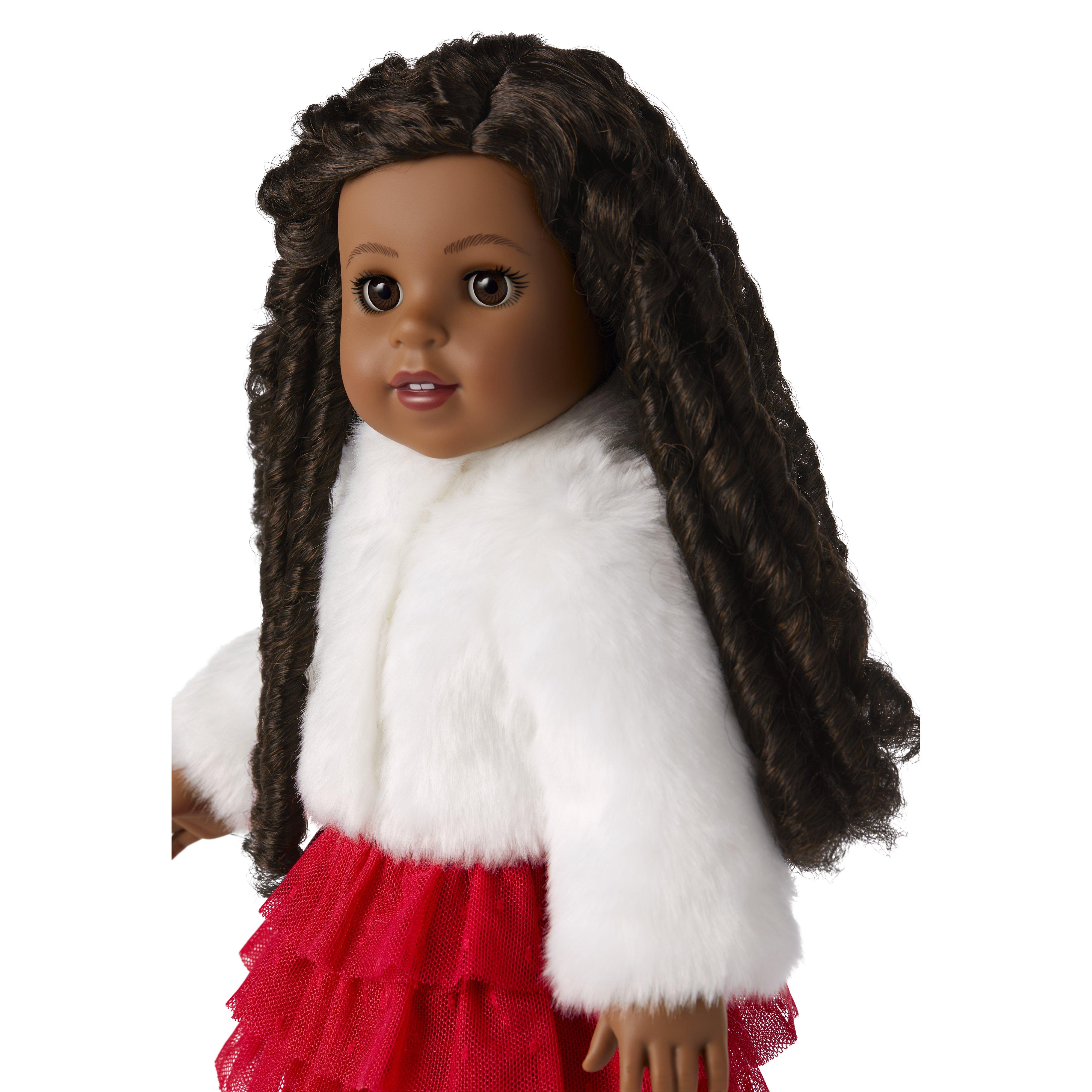 Accessories Cream And Sugar American Girl® X Janie And Jack Soft As Snow Fur Jacket For Dolls By 