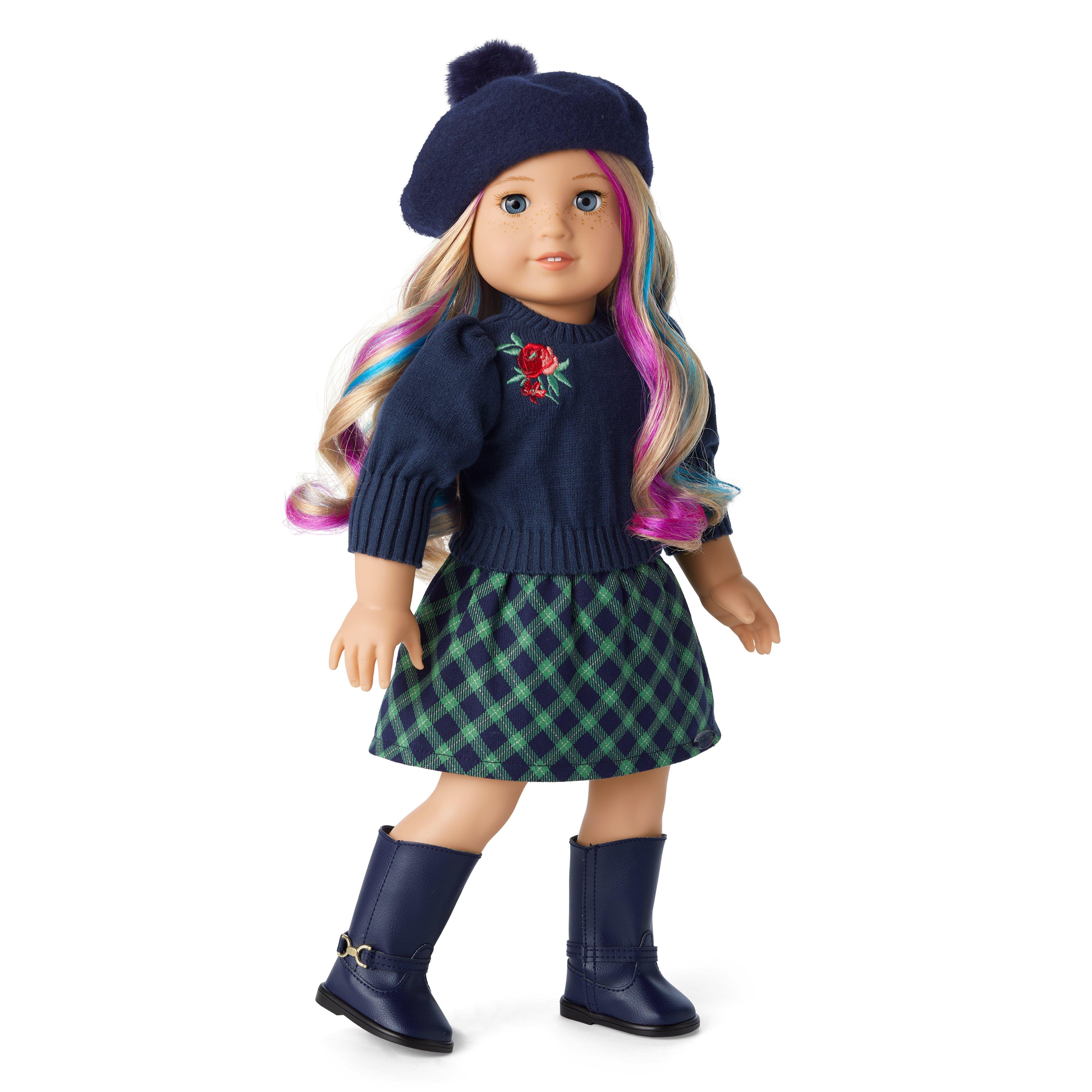 American Girl® x Janie and Jack Tartan Plaid Skirt For Dolls image number 1