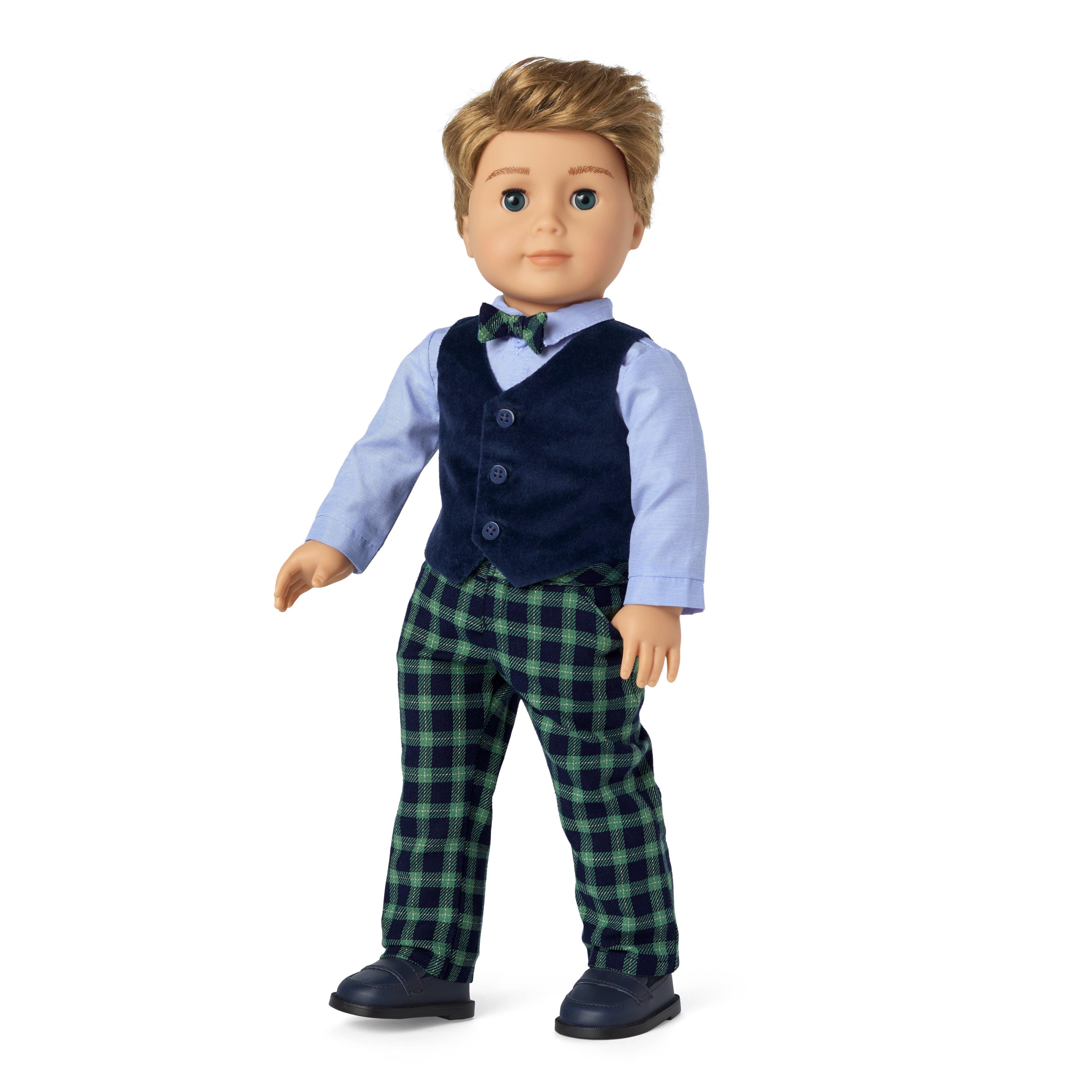 American Girl&reg; x Janie and Jack Tartan Plaid Outfit For Dolls image number 1