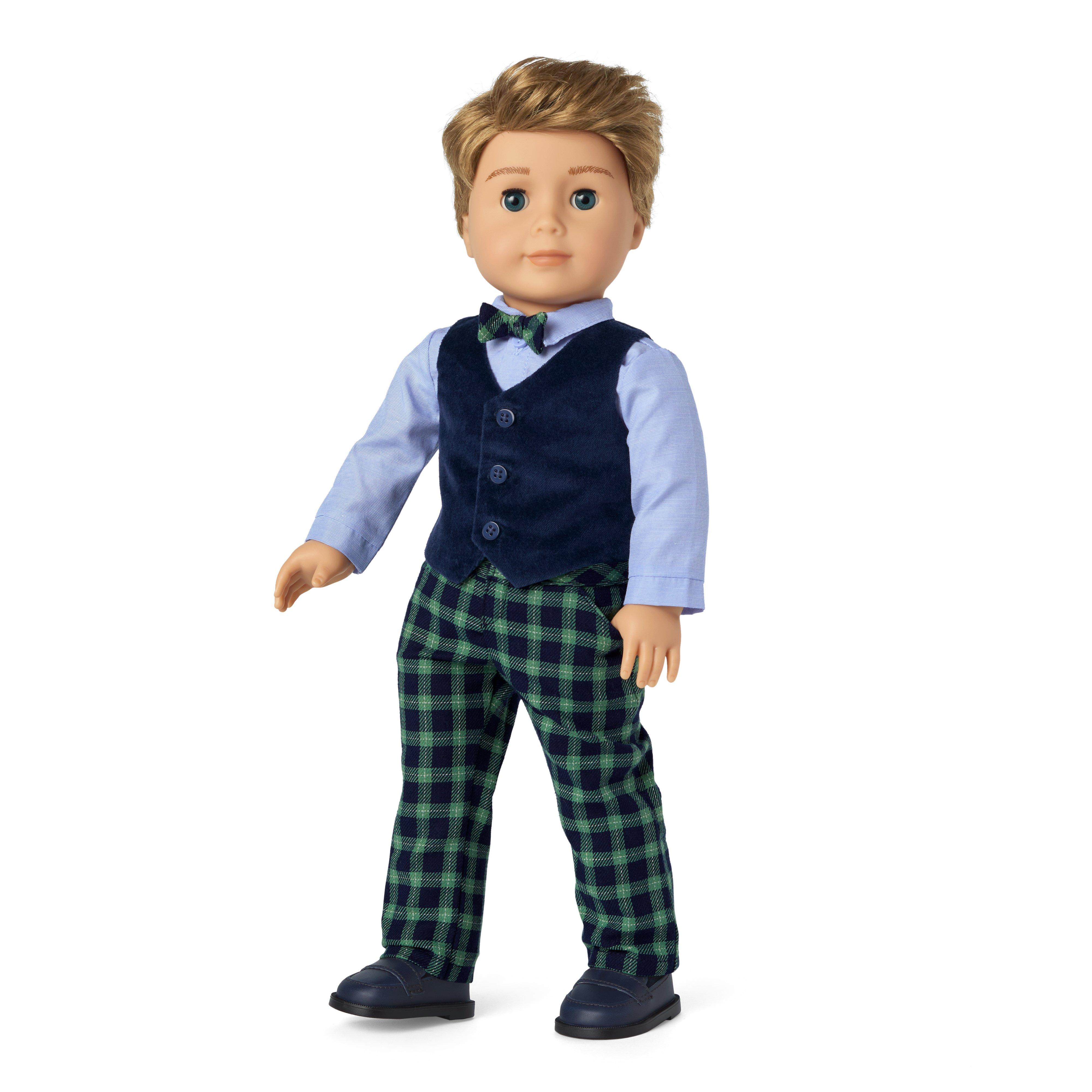 American Girl® x Janie and Jack Tartan Plaid Outfit For Dolls image number 1