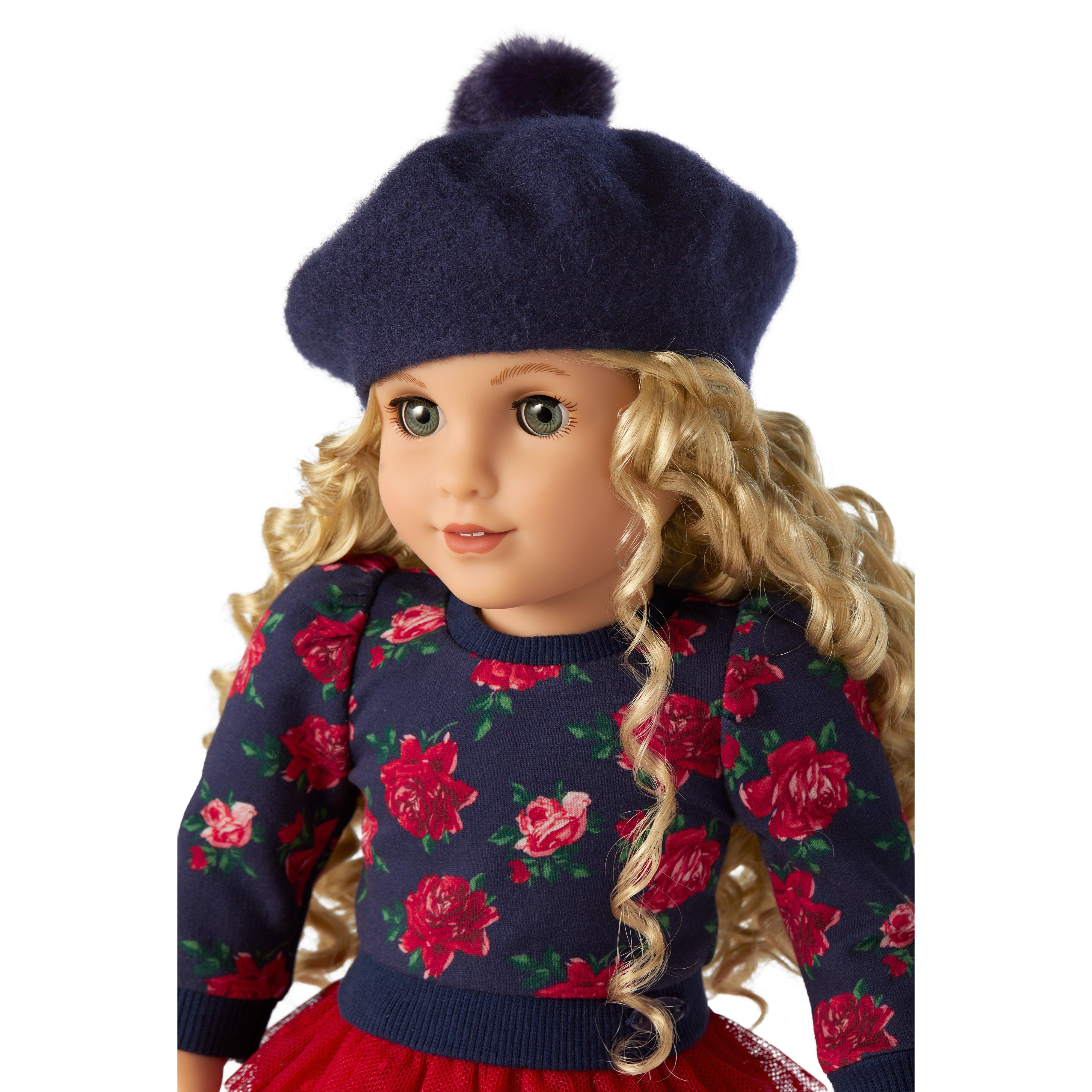 American Girl® x Janie and Jack Wintry Wool Beret For Dolls image number 1