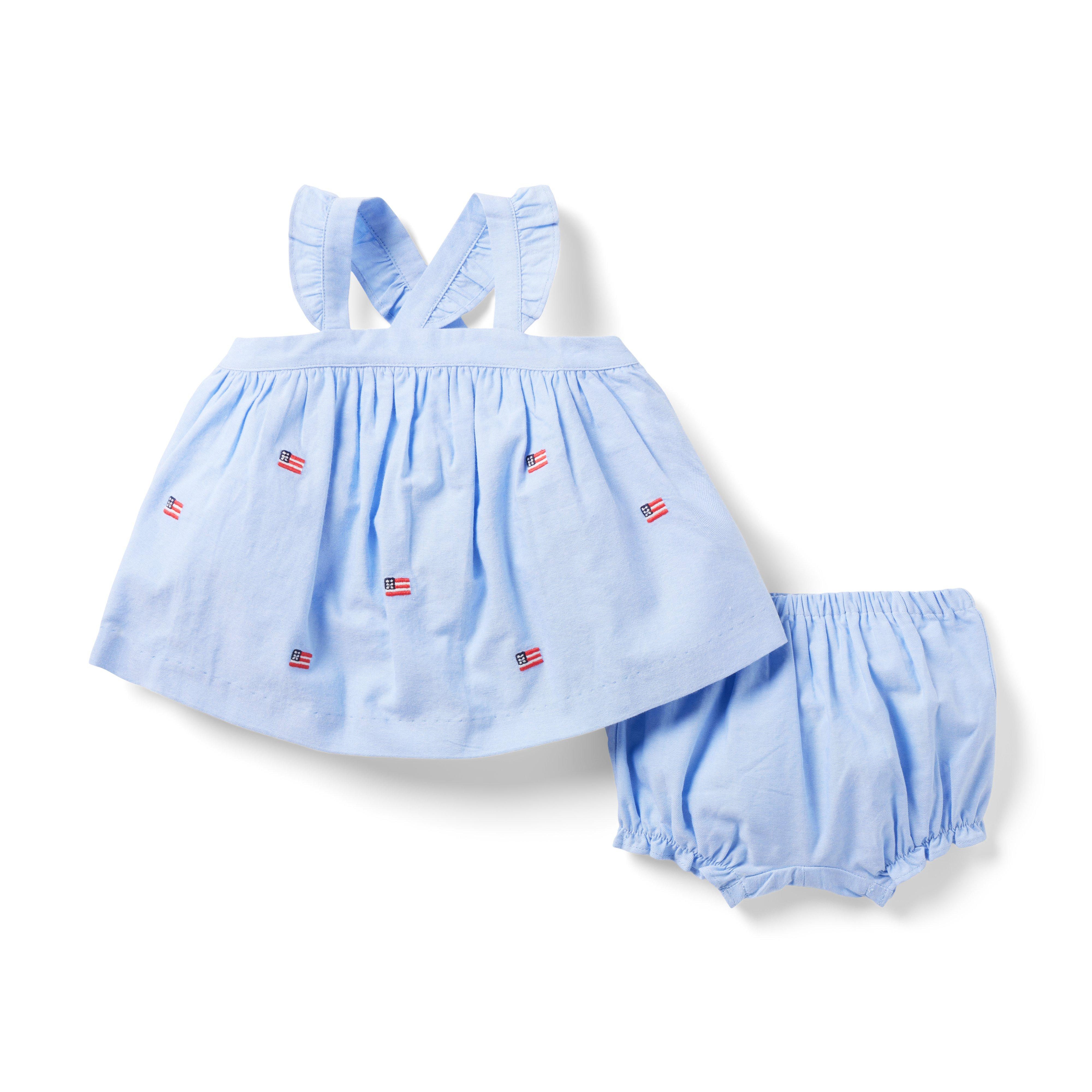 The Embroidered Oxford Baby Set  image number 0