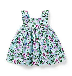 Baby Floral Ruffle Strap Dress