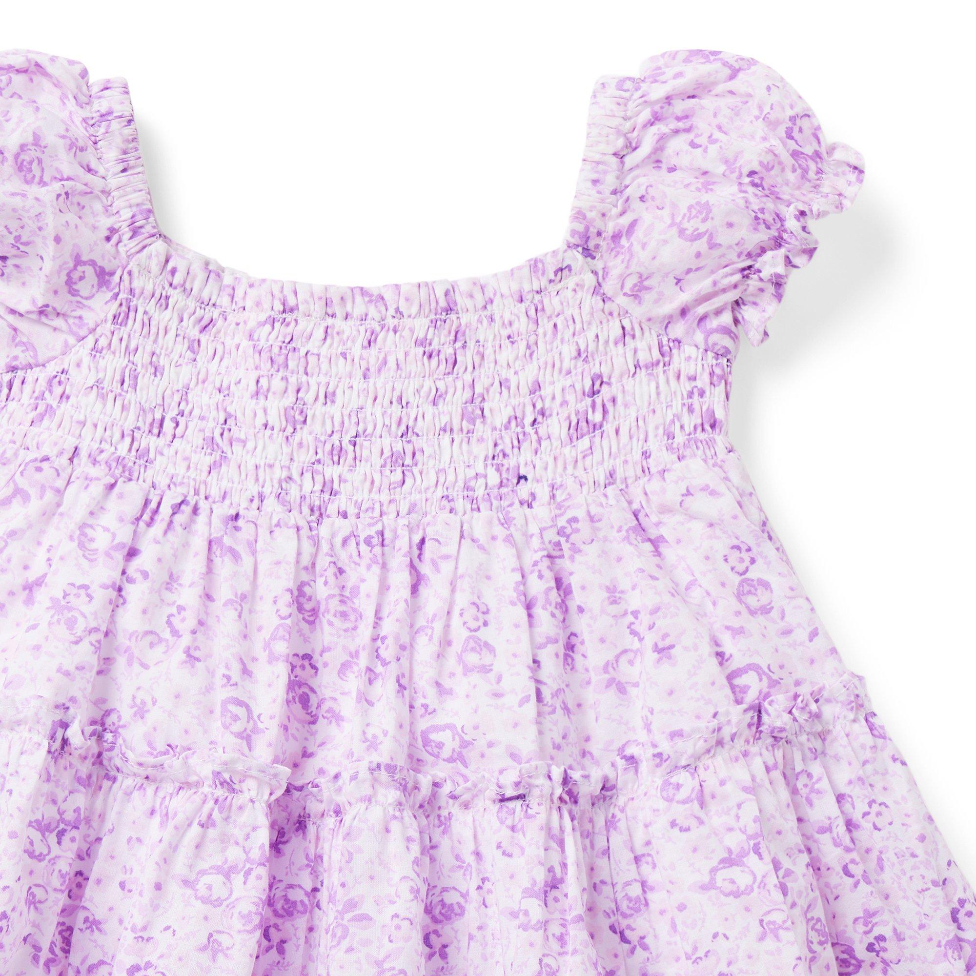 Lavender Floral Cotton Baby Dress Set Back With Lining Perfect For Summer  From Jia08, $19.95