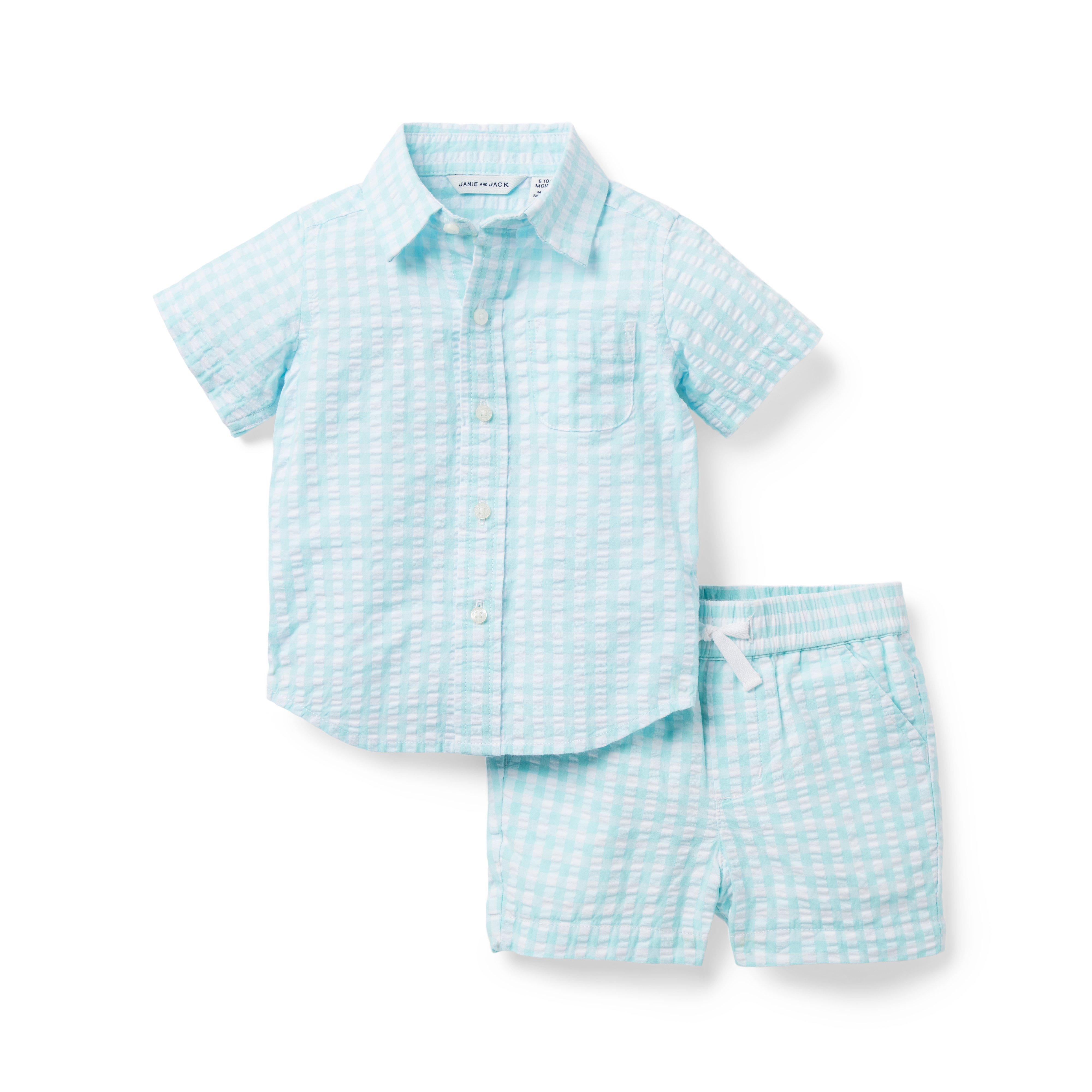 Baby Gingham Cabana Matching Set