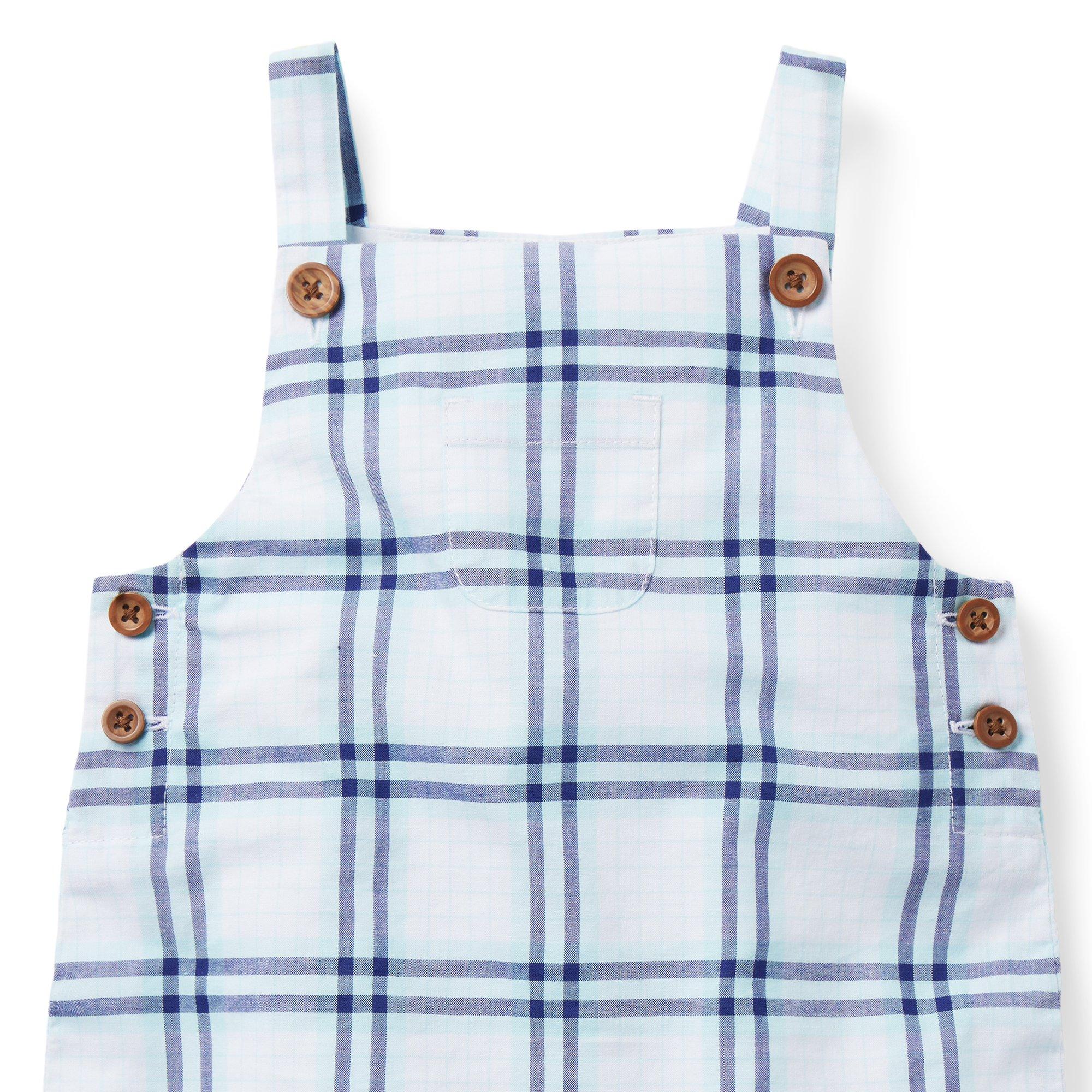 Baby Madras Plaid Overall image number 1