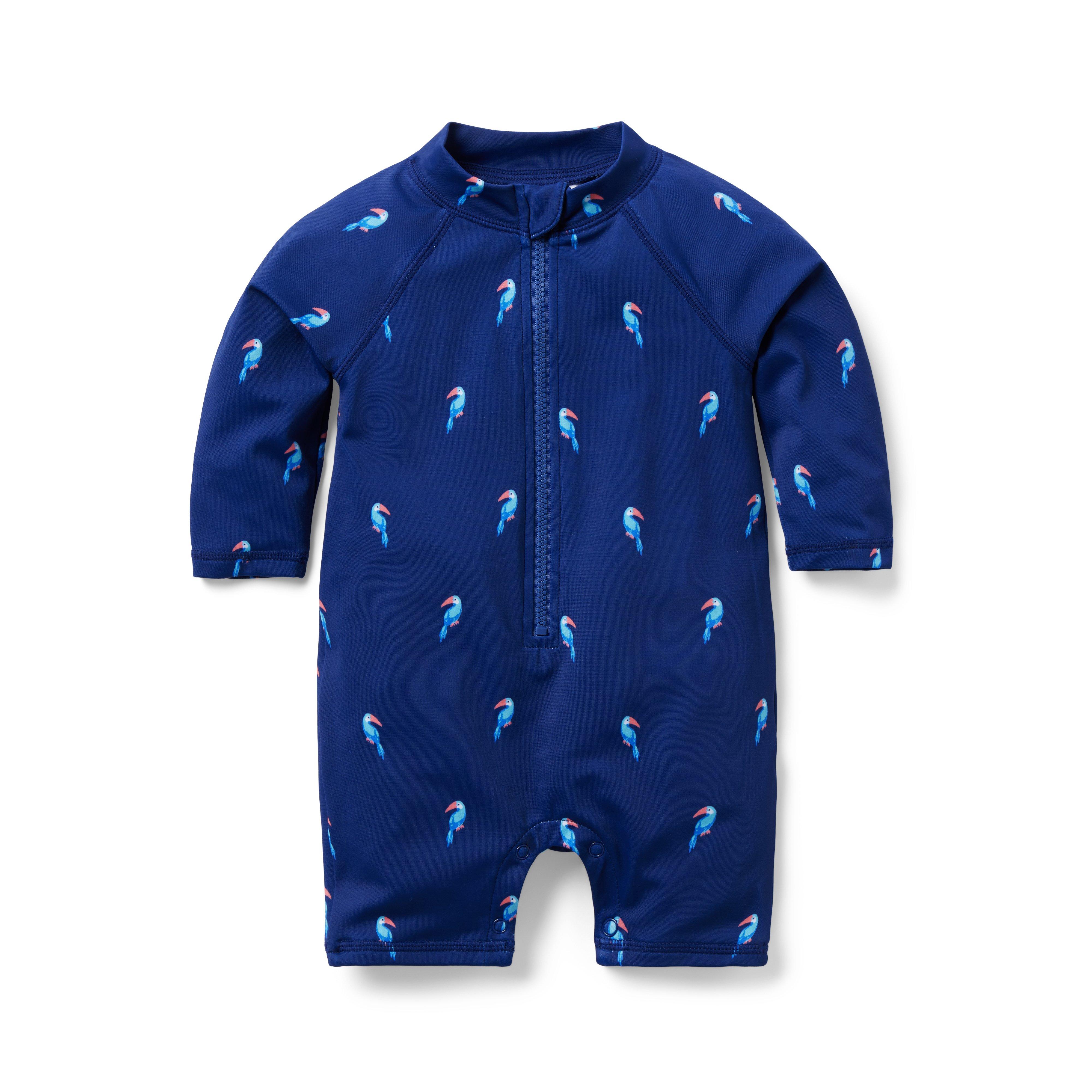 Baby Recycled Toucan Rash Guard Swimsuit image number 0