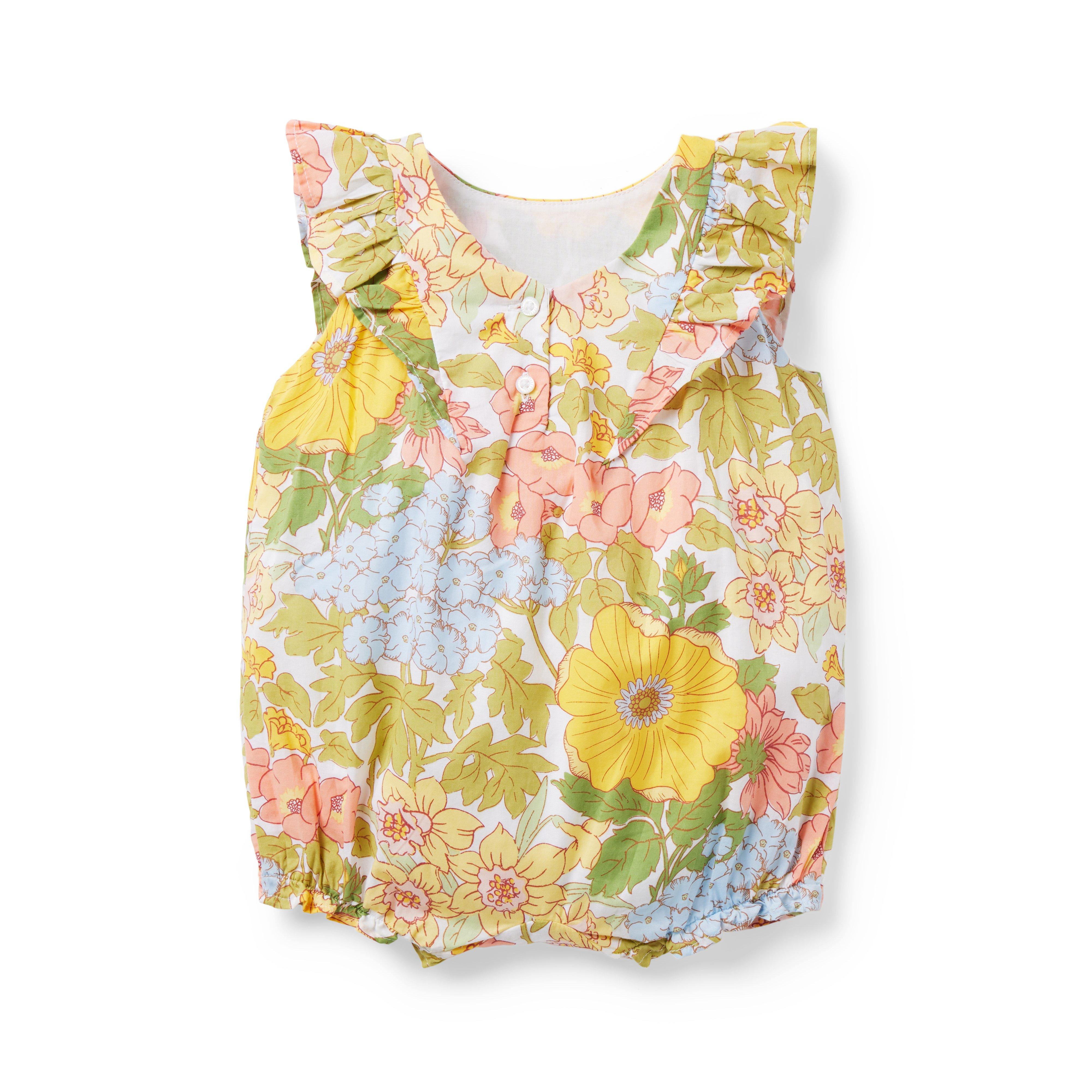 Baby Floral Ruffle Romper image number 1