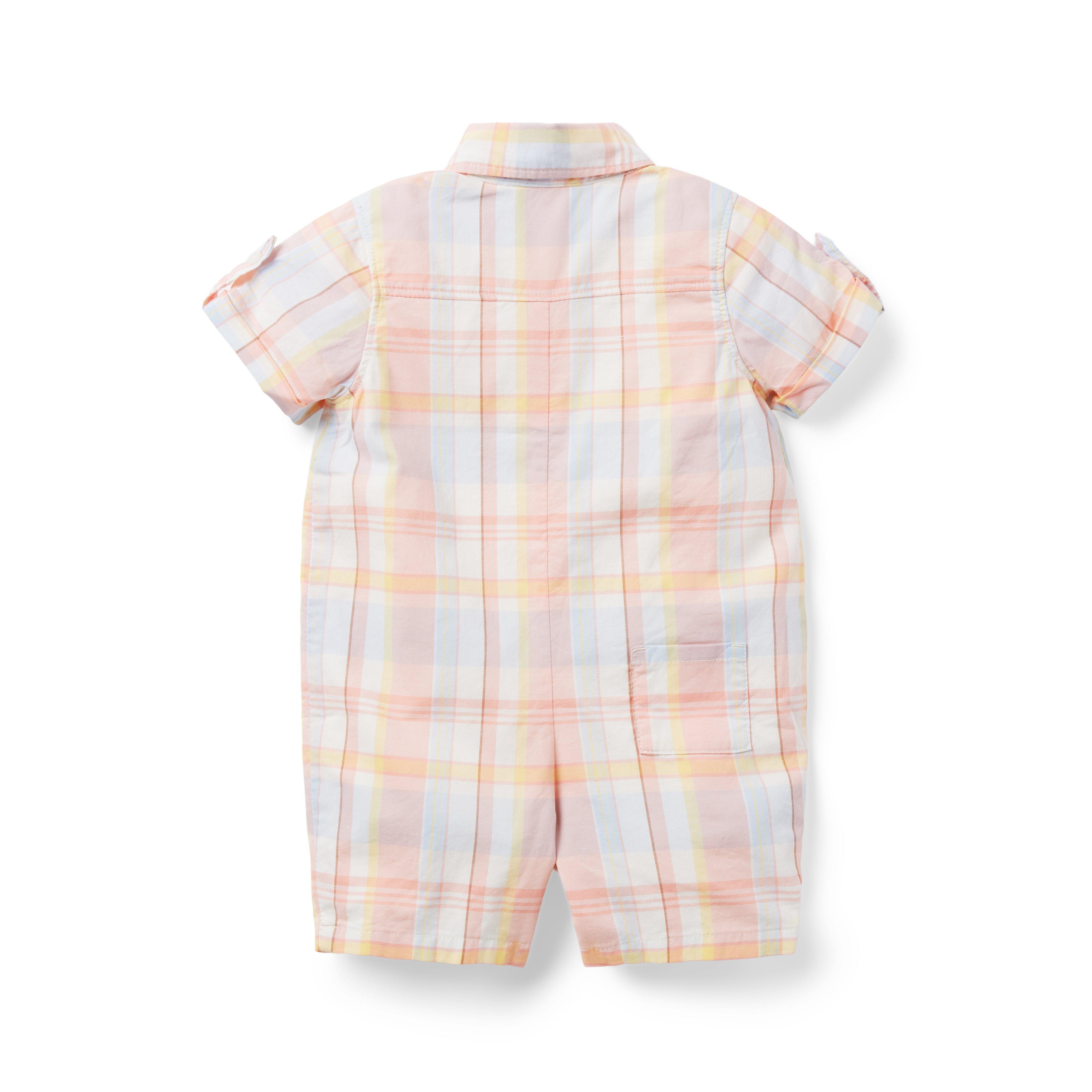 Baby Madras Plaid Romper image number 1