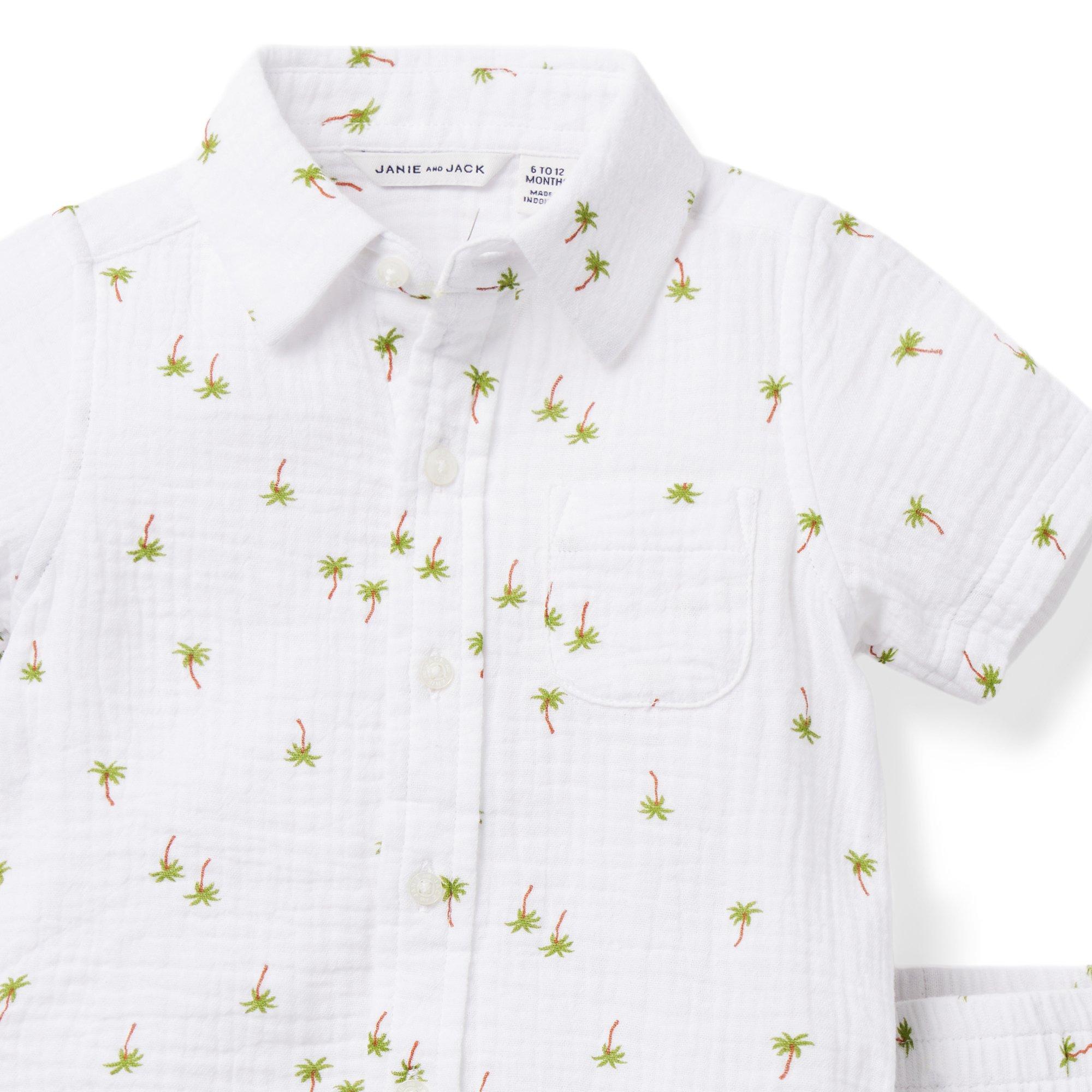 Baby Palm Gauze Cabana Matching Set image number 3