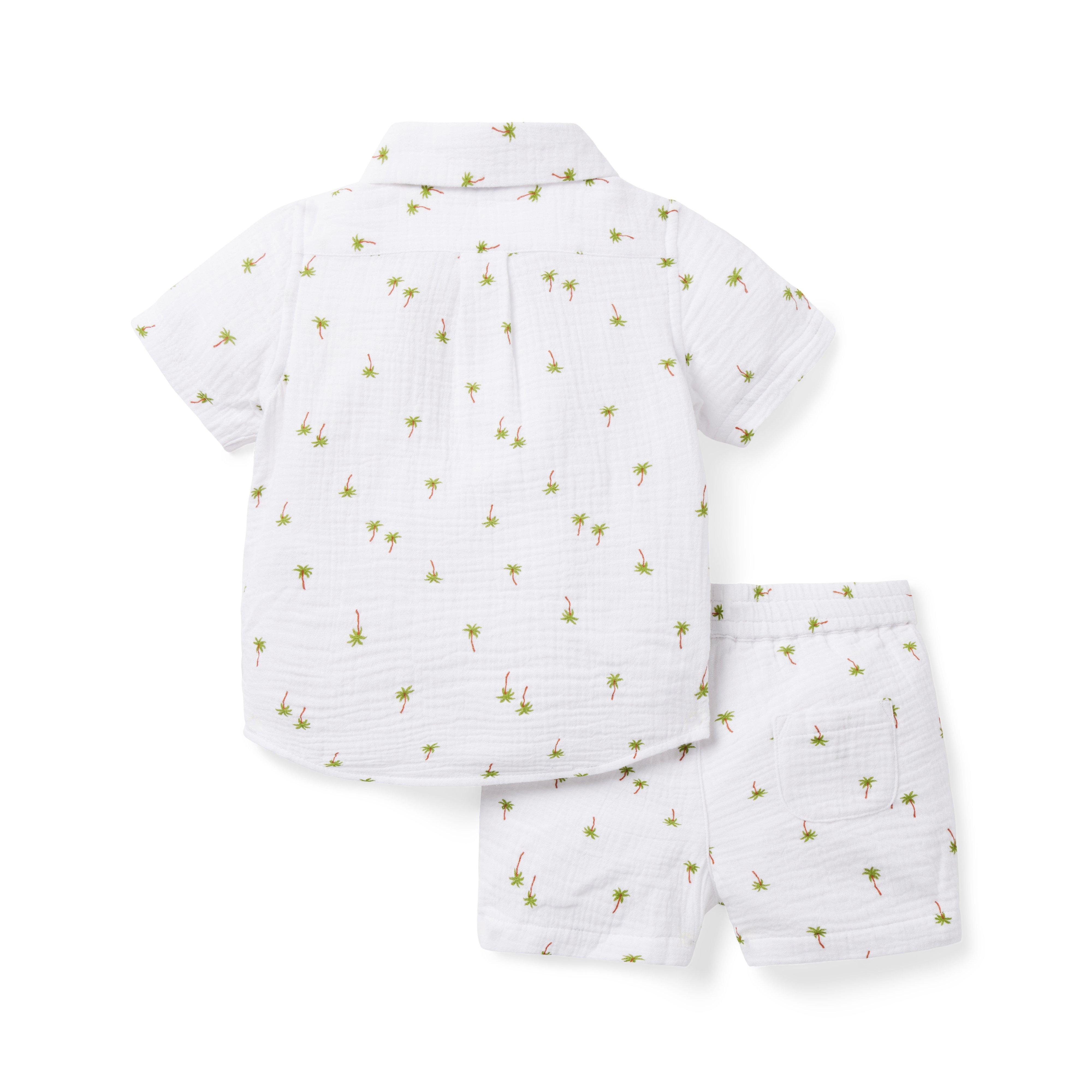 Baby Palm Gauze Cabana Matching Set image number 1