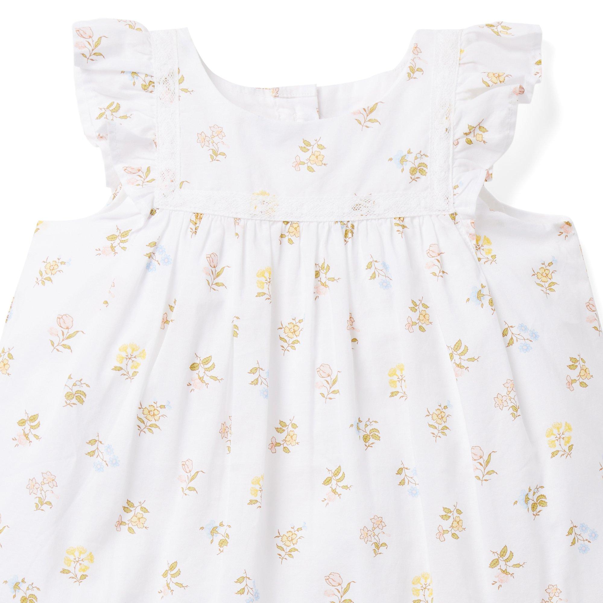 Baby Floral Crochet Trim Dress image number 4
