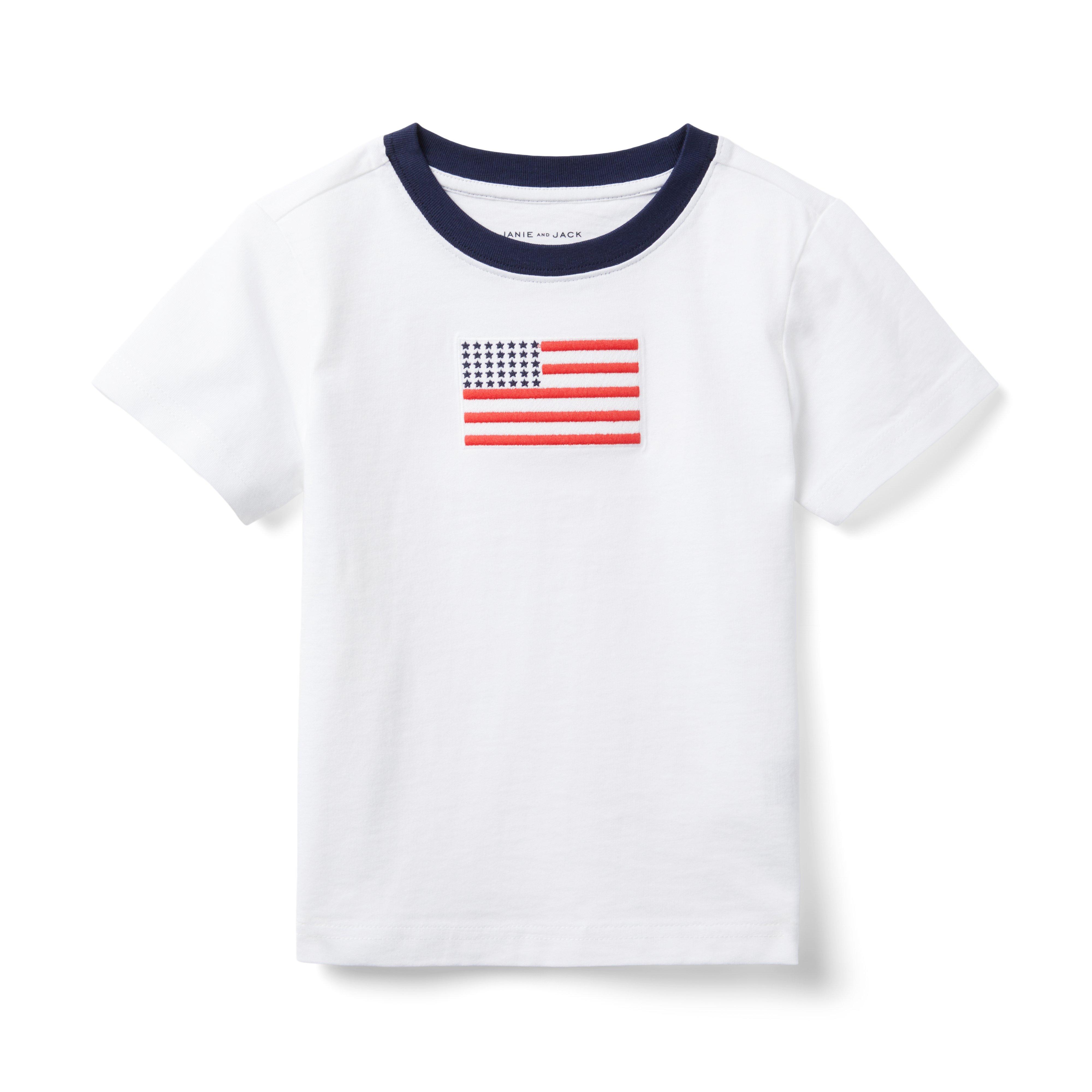 Embroidered Flag Tee