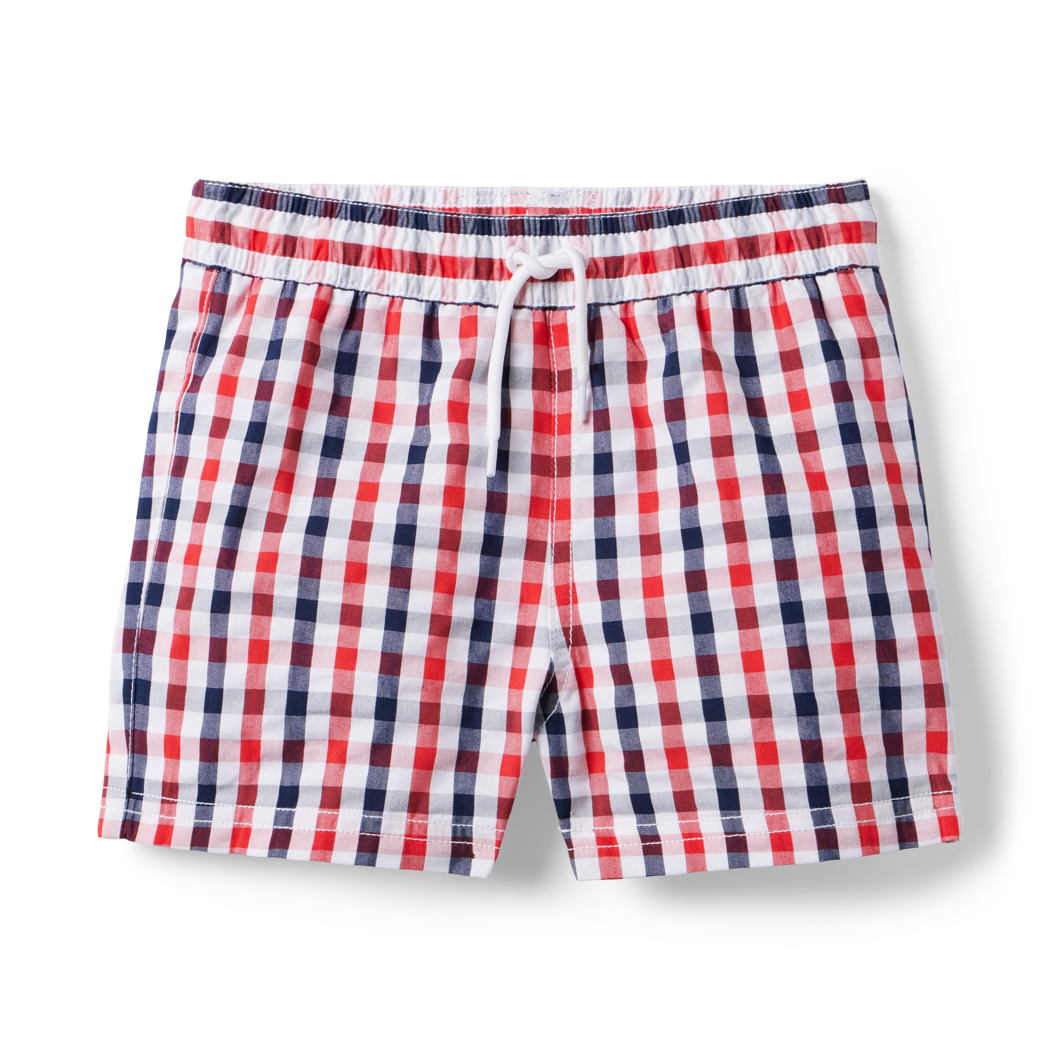 Gingham Seersucker Swim Trunk