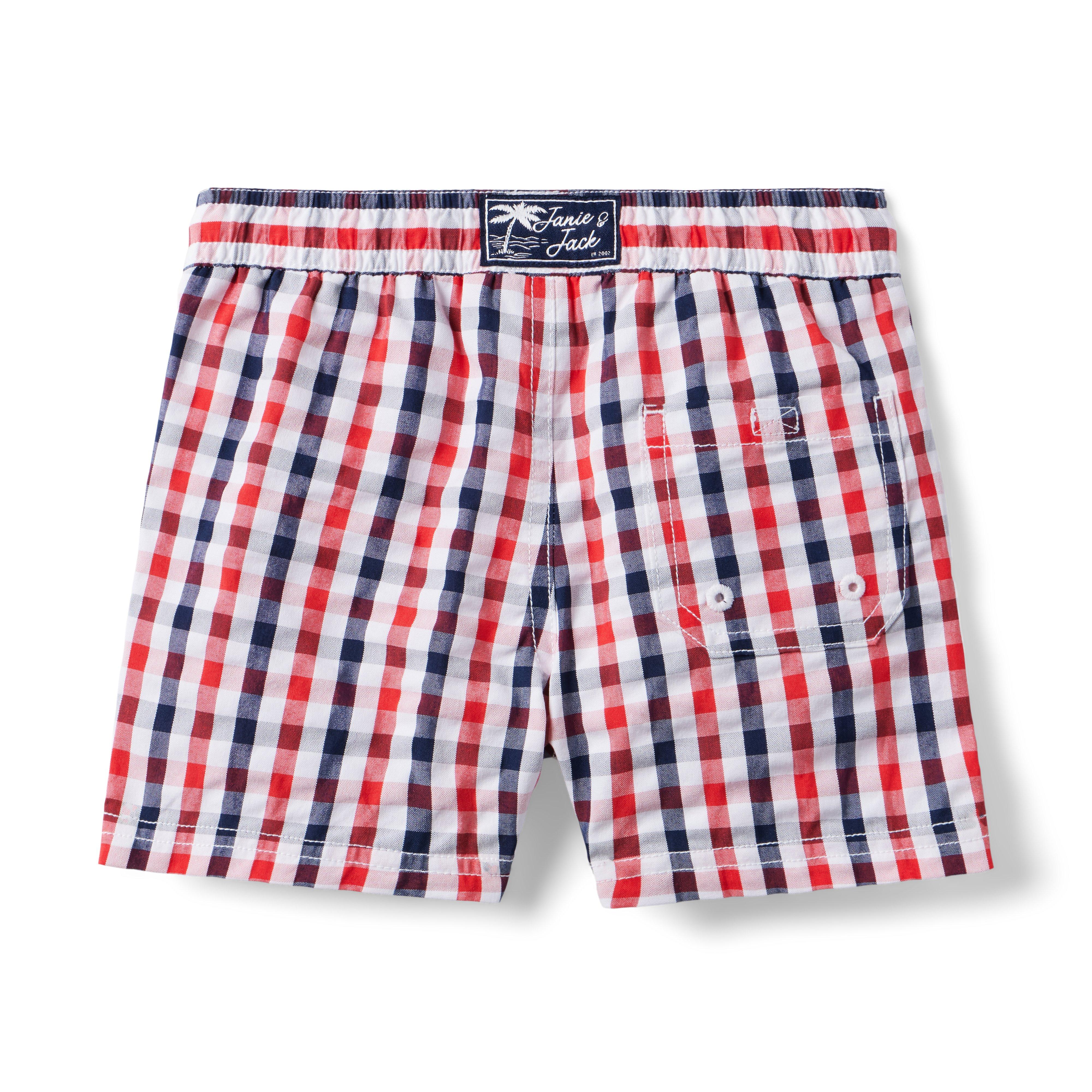 Gingham Seersucker Swim Trunk image number 2