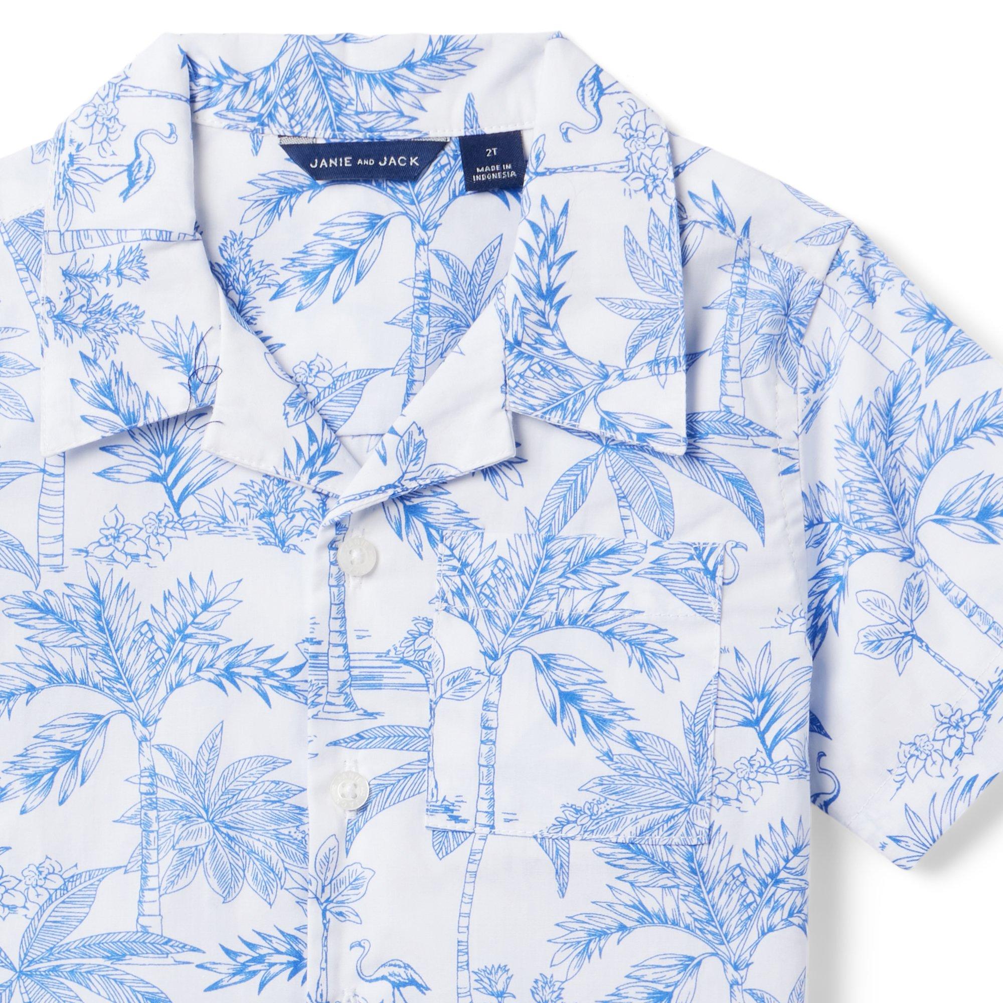 The Flamingo Toile Cabana Shirt image number 2