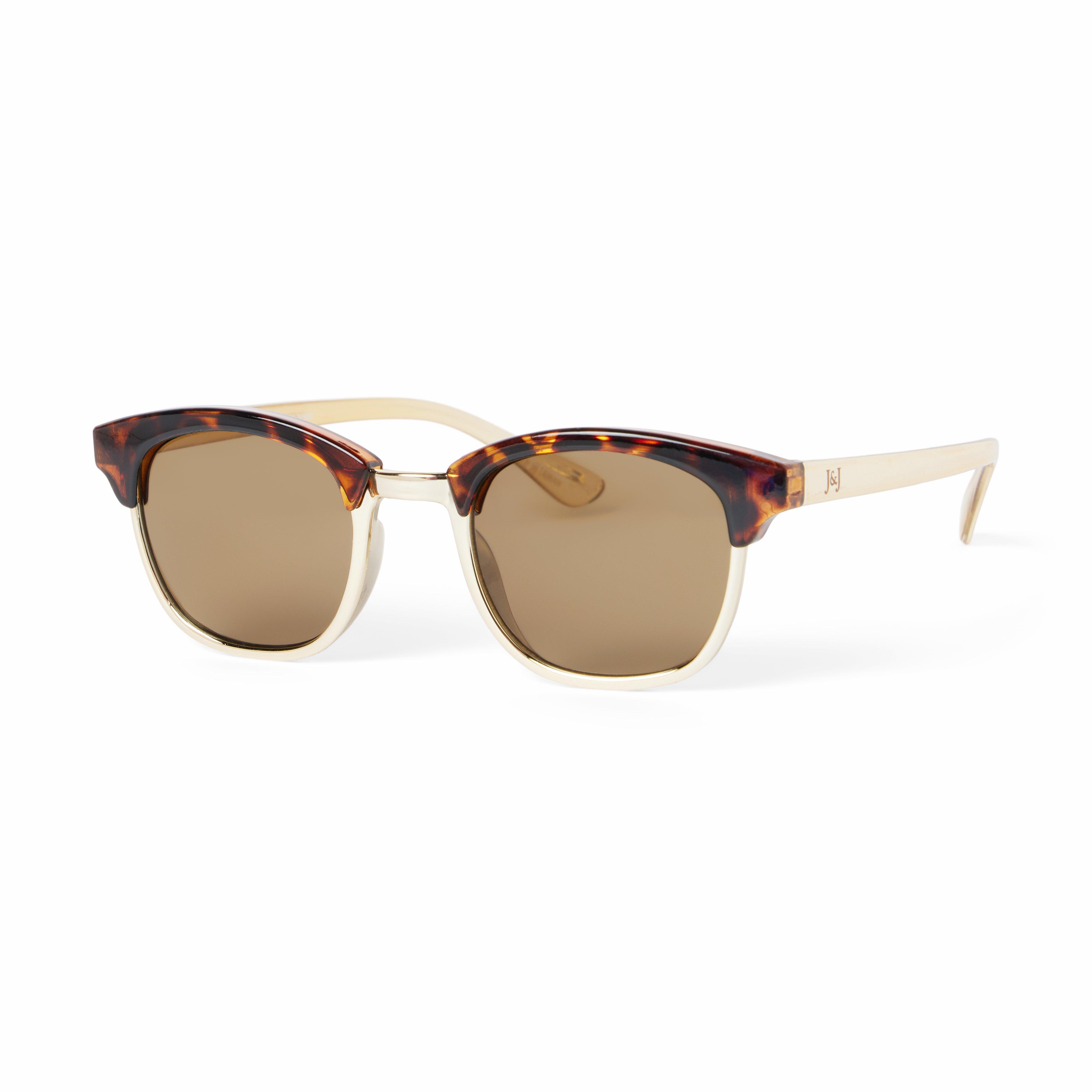 Tortoise Metal Frame Sunglasses