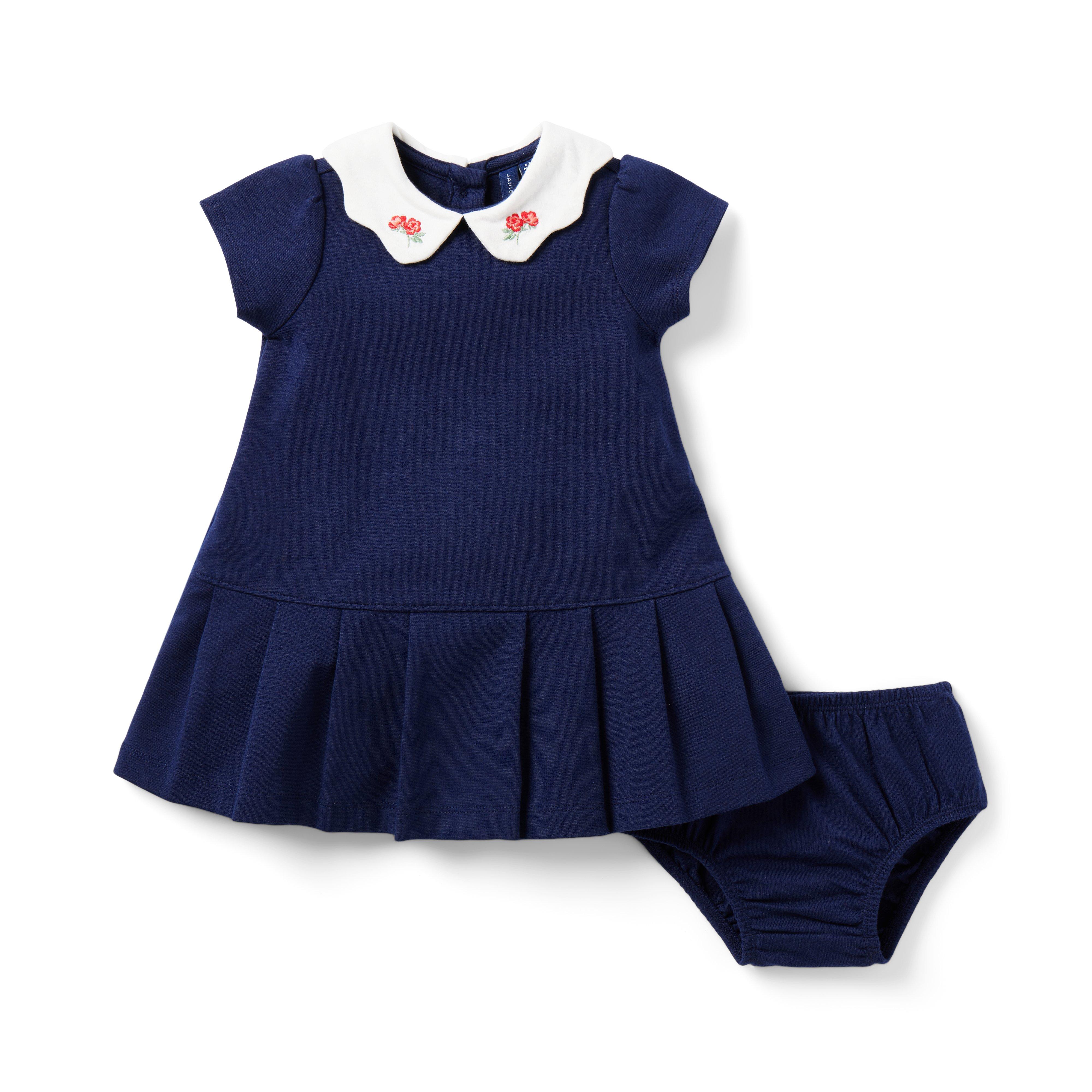 Baby Pleated Ponte Dress image number 3