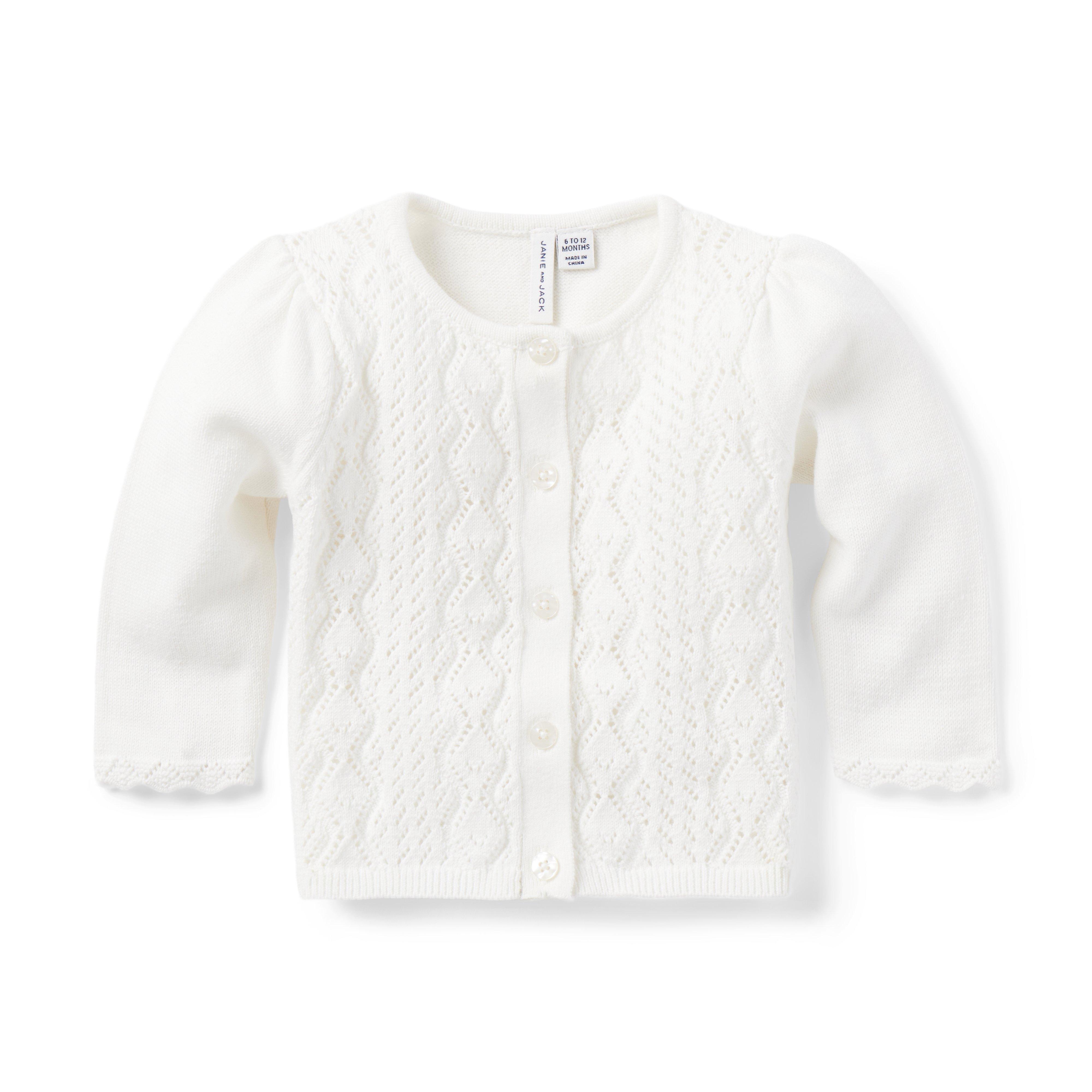 The Pointelle Baby Cardigan image number 0