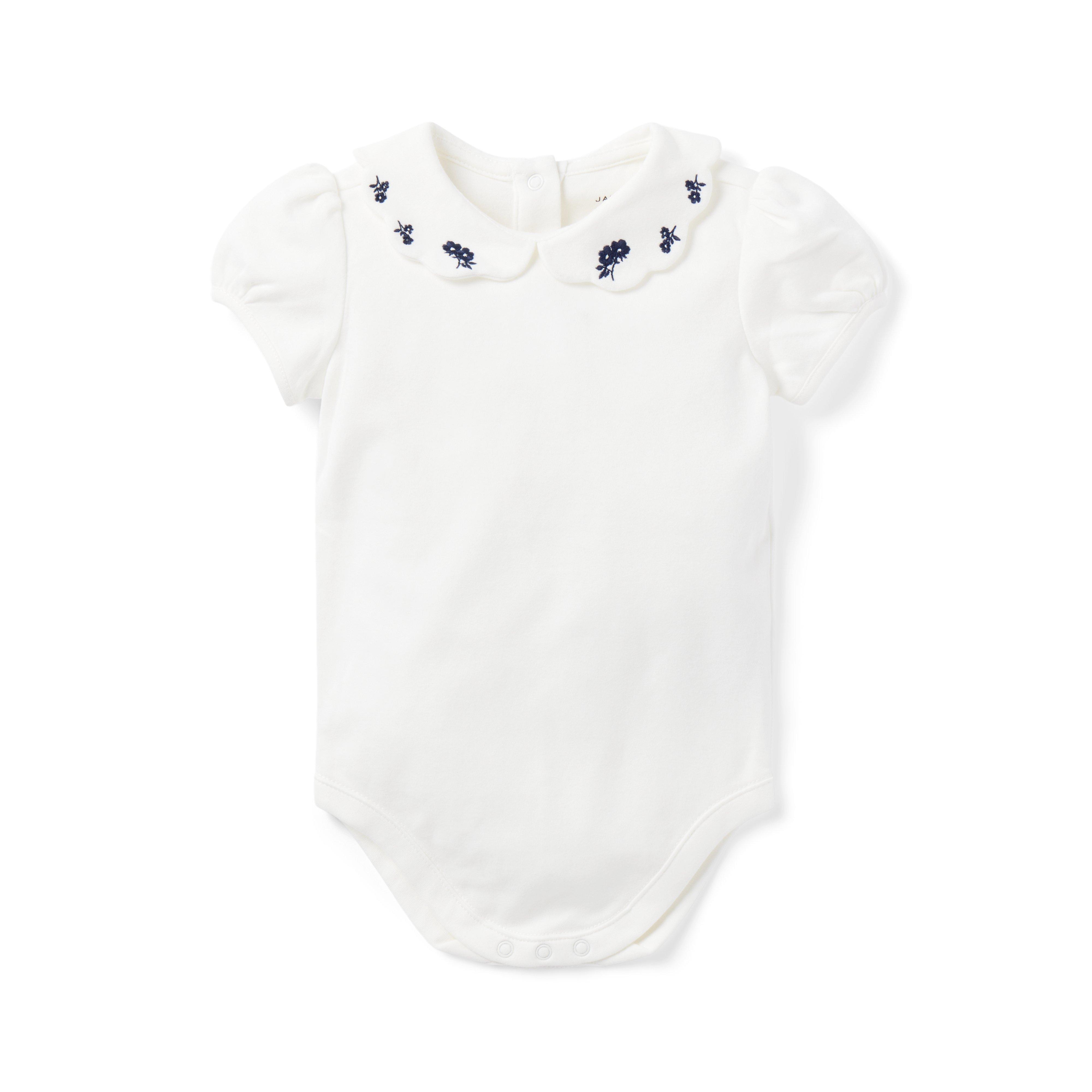 Baby Embroidered Collar Bodysuit