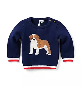 The Bulldog Baby Sweater 