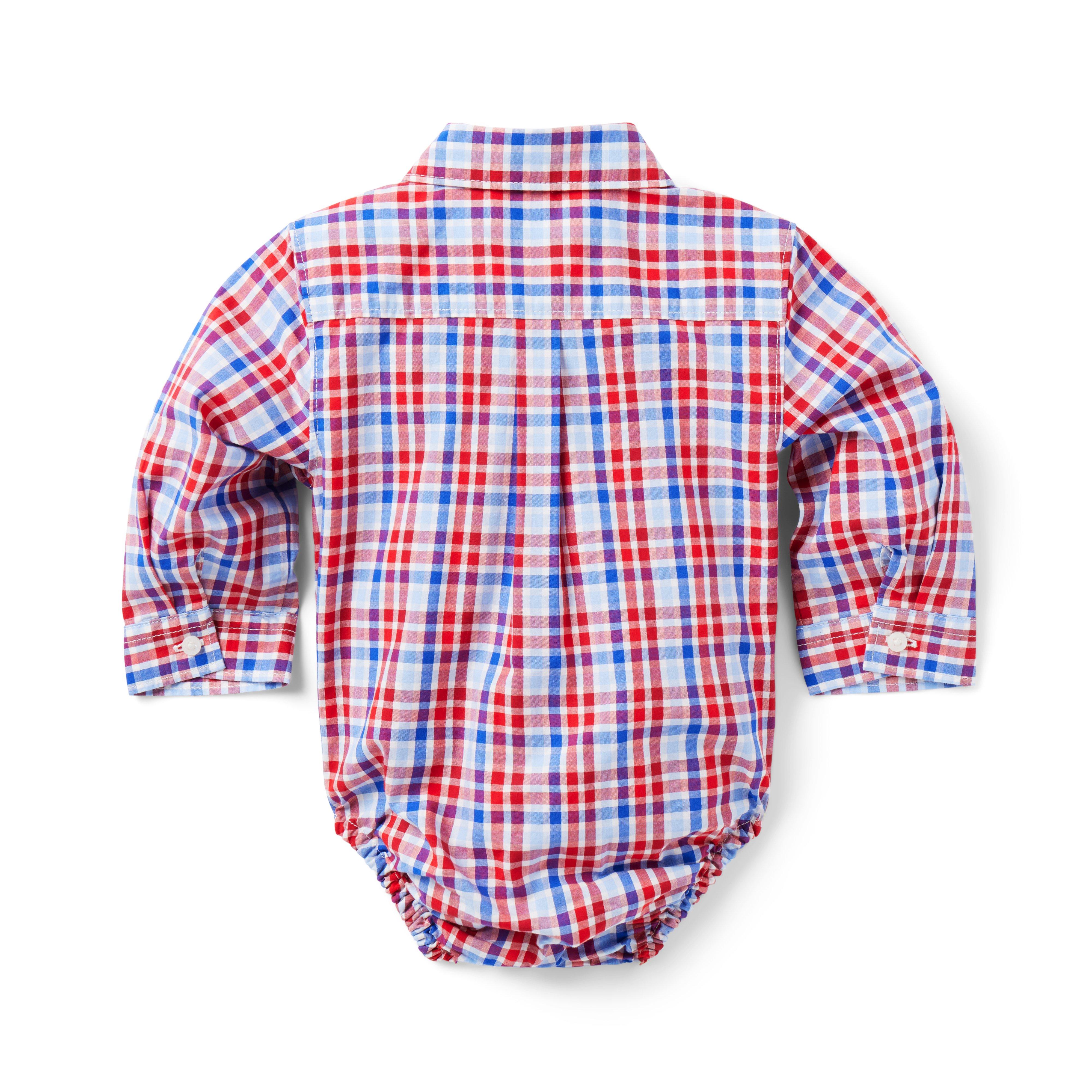 Baby Plaid Poplin Bodysuit image number 2