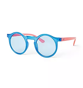 Round Colorblocked Sunglasses