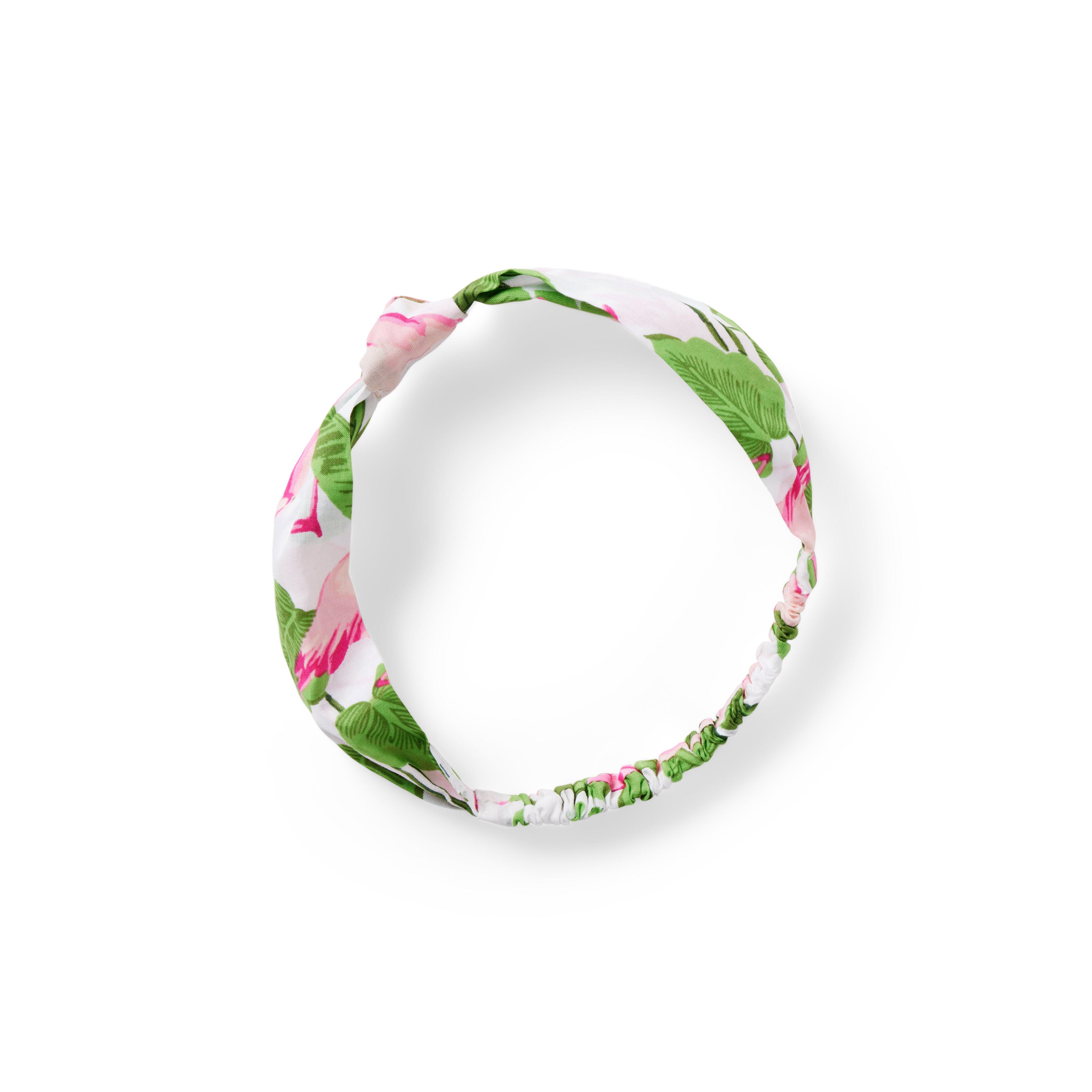 Baby Tropical Flamingo Soft Headband image number 0