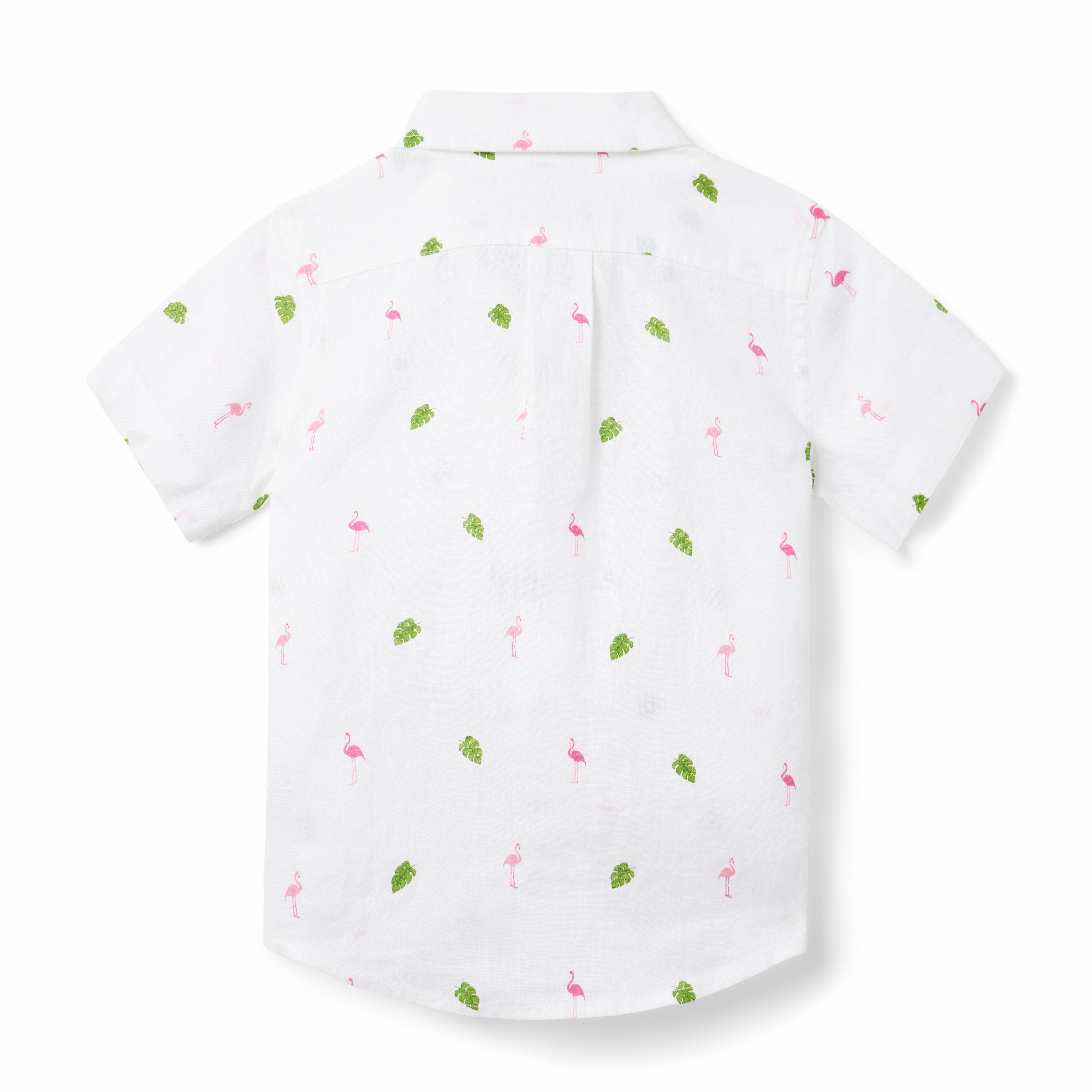 The Flamingo Palm Linen Shirt image number 1