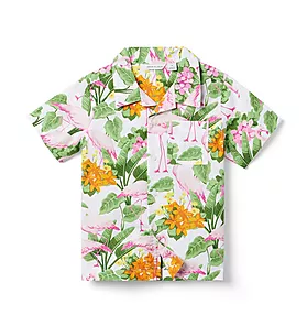 The Tropical Flamingo Cabana Shirt