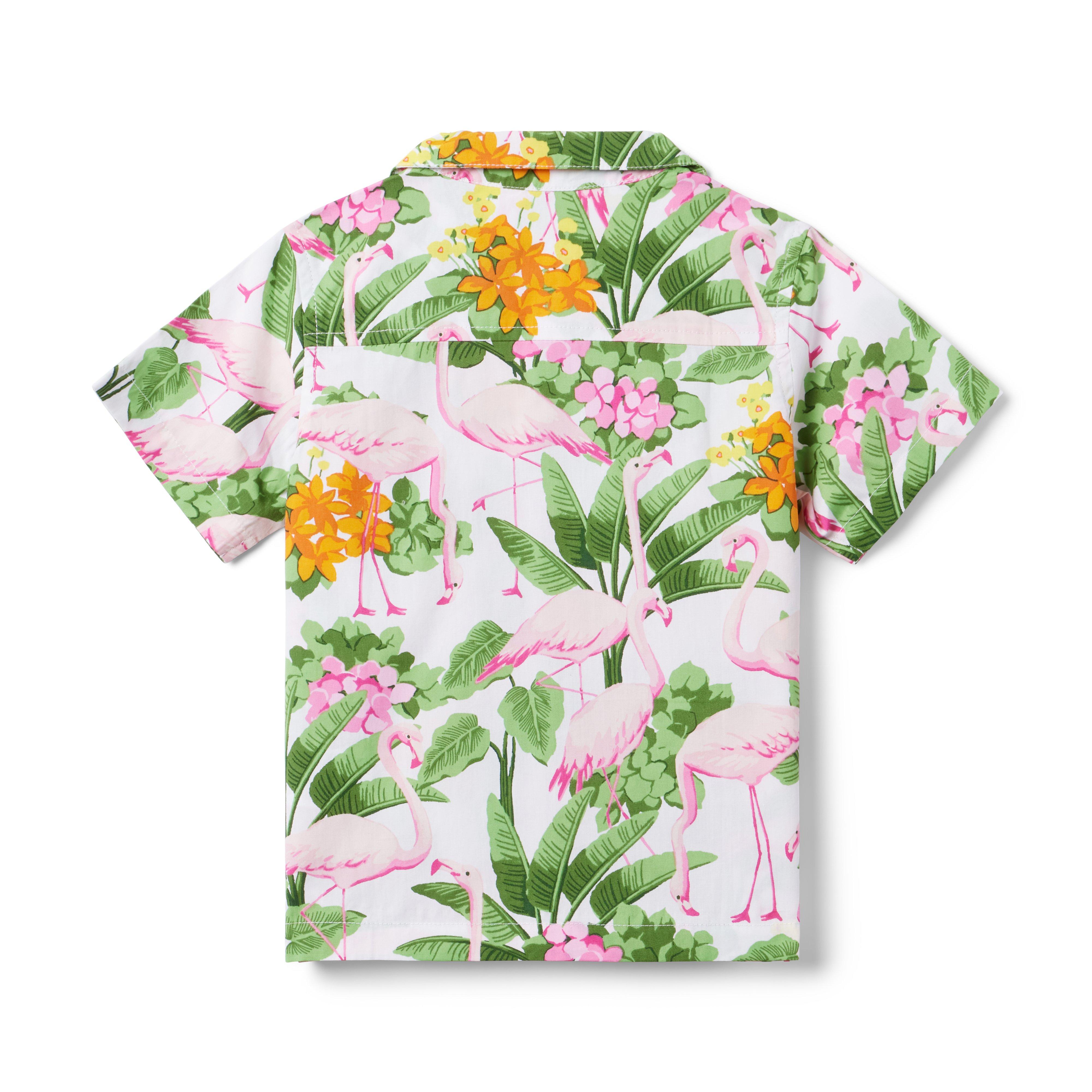 The Tropical Flamingo Cabana Shirt image number 1