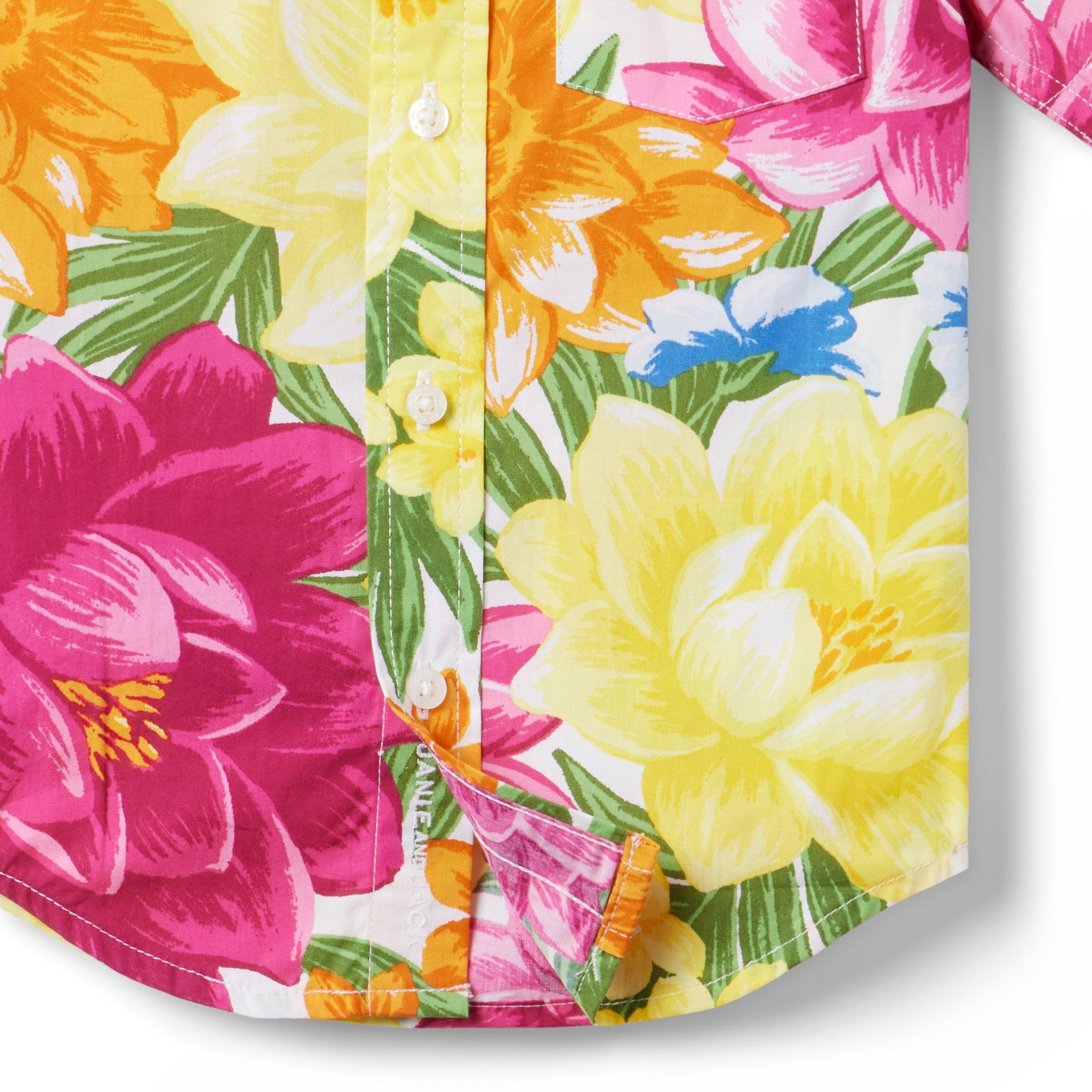 Floral Poplin Shirt image number 3