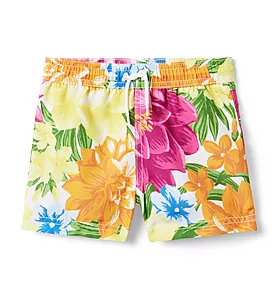 Recycled Floral Swim Trunk