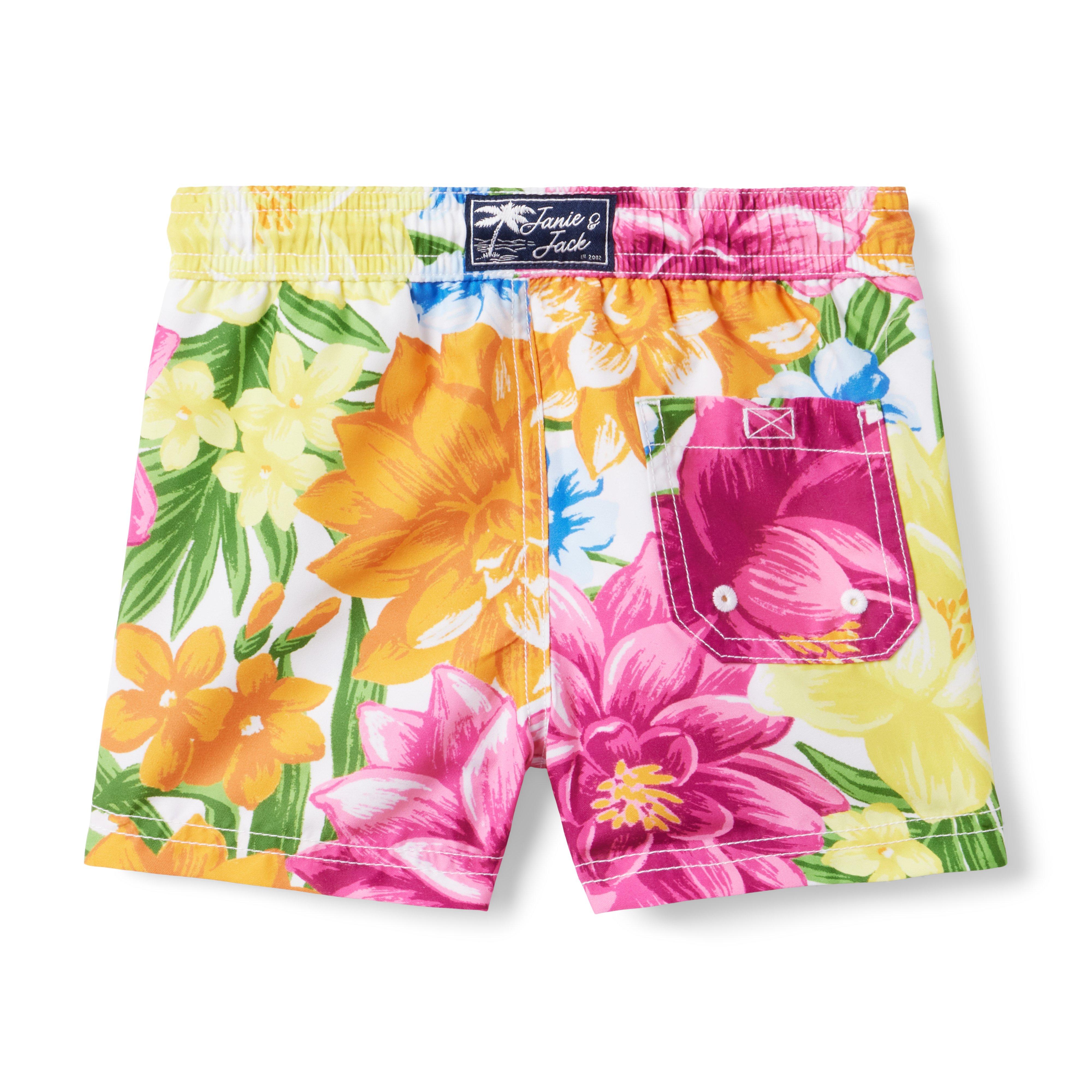 Recycled Floral Swim Trunk image number 2