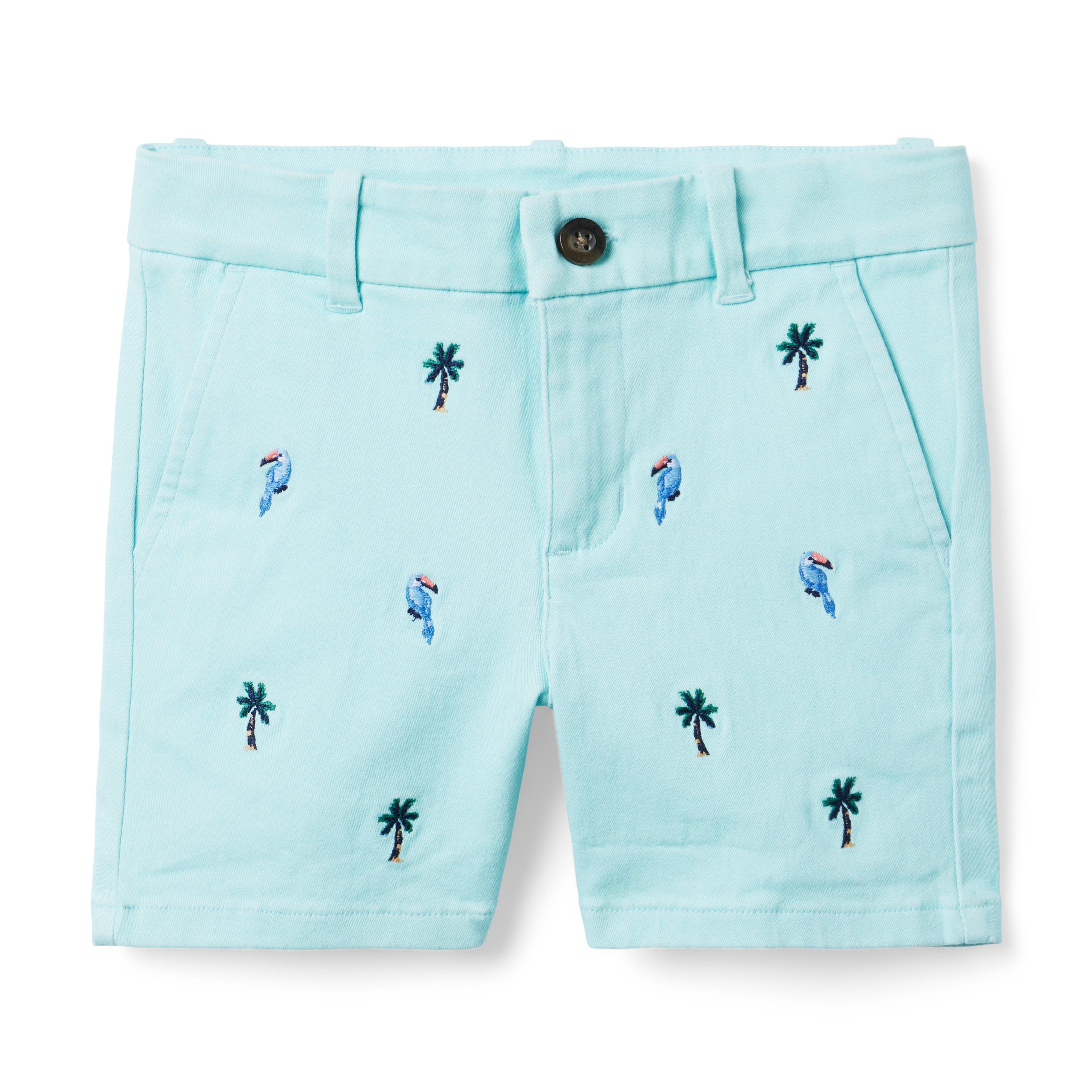 The Embroidered Twill Short