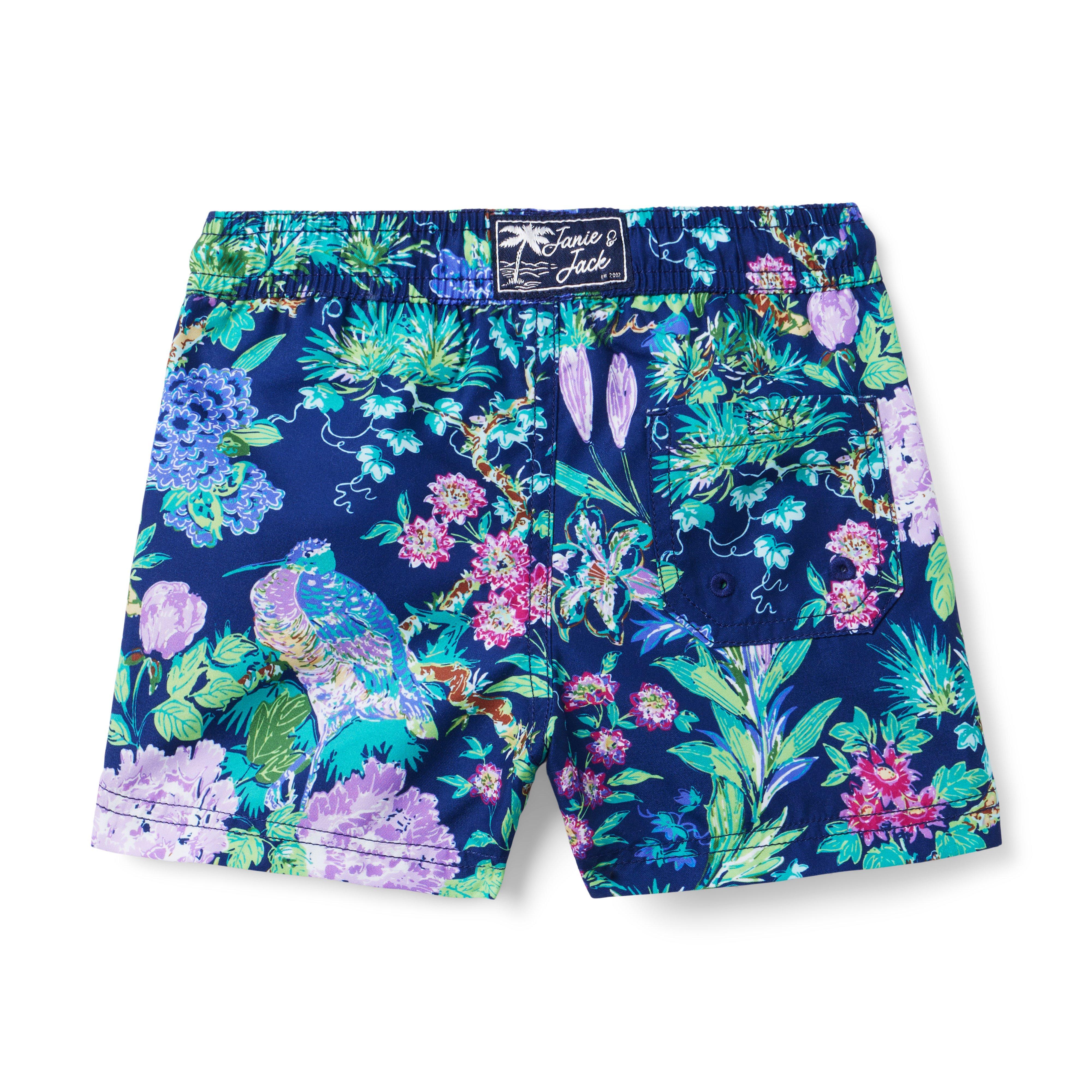 Recycled Floral Swim Trunk image number 3