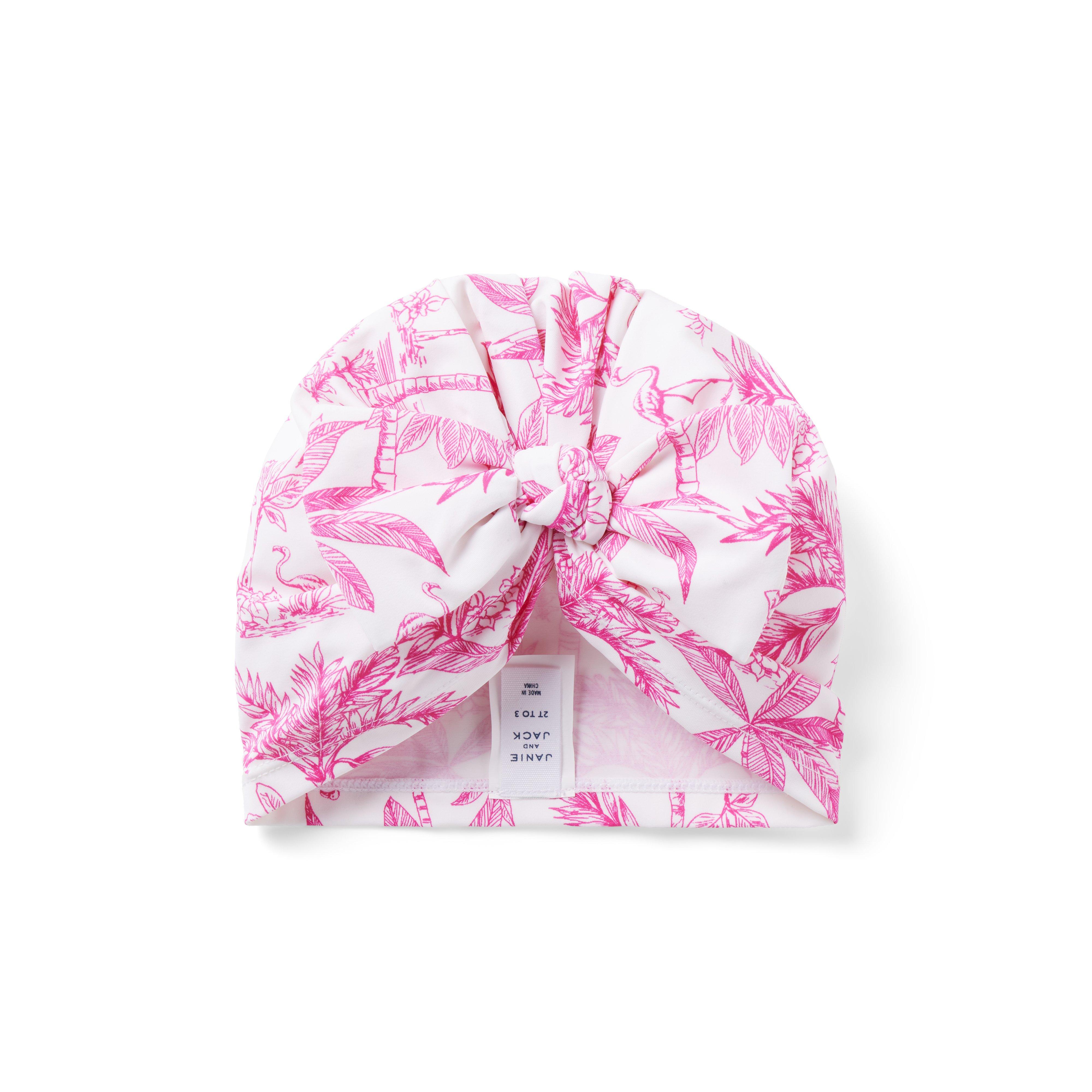 Recycled Flamingo Toile Swim Headwrap