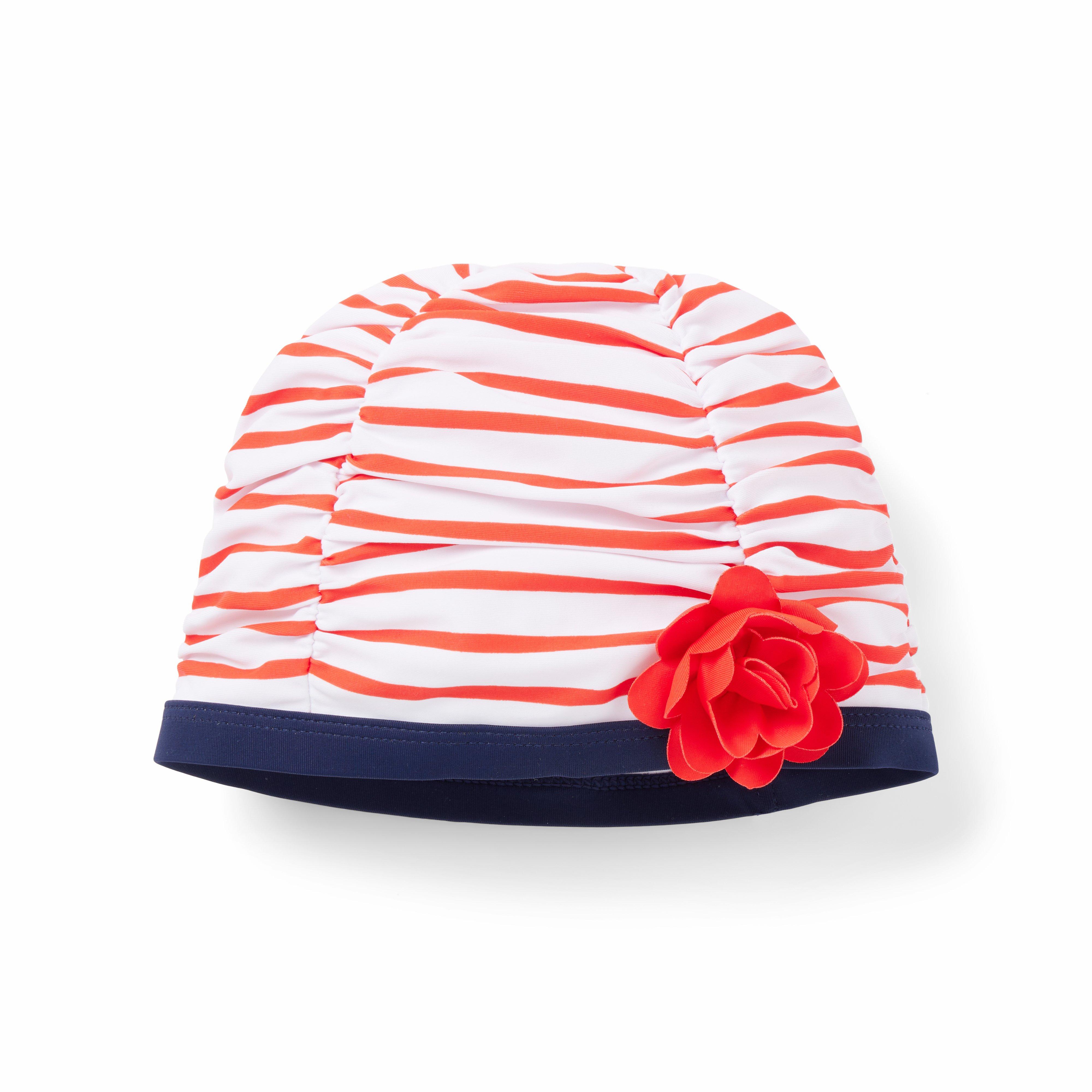 Recycled Striped Swim Cap image number 0