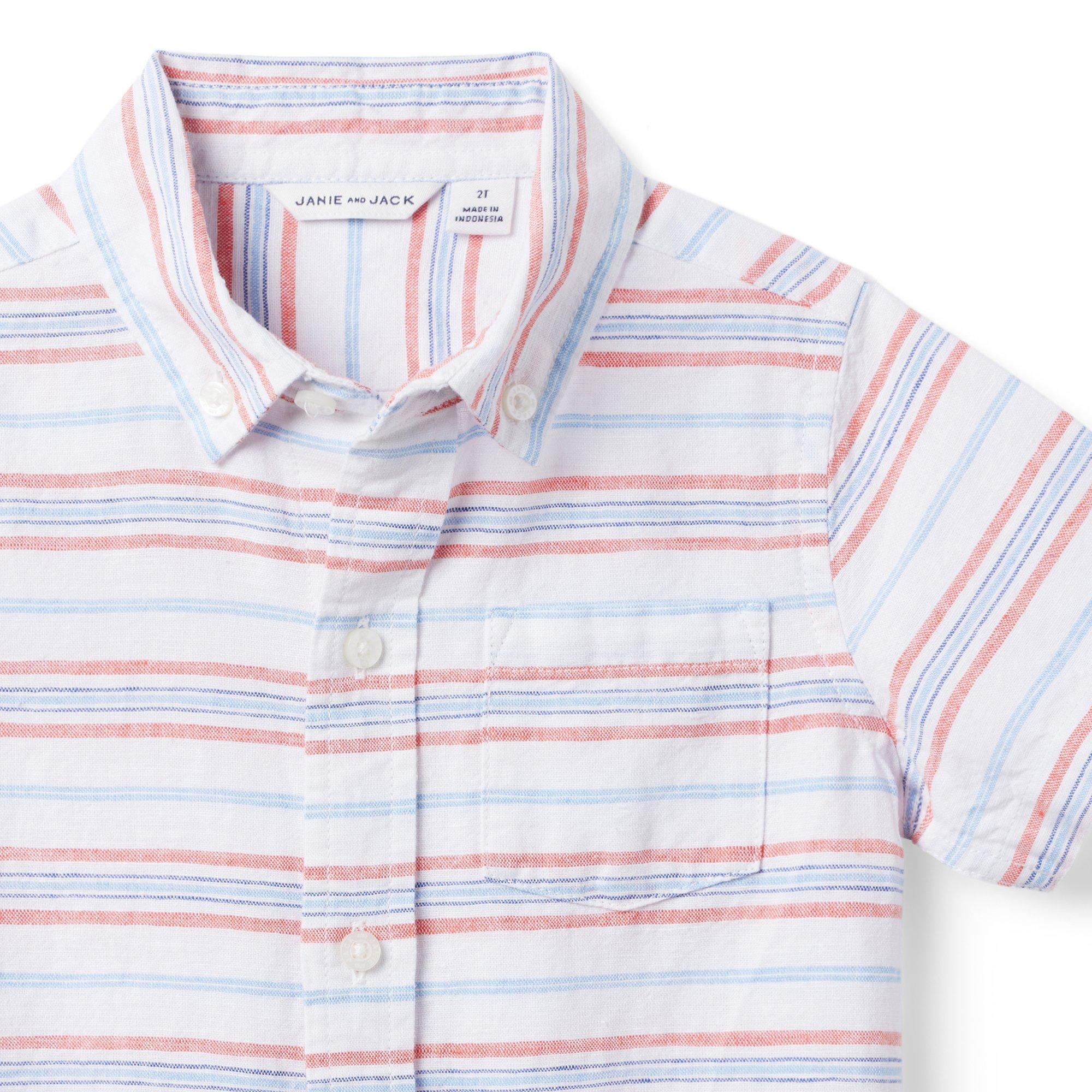 The Striped Linen-Cotton Shirt image number 1