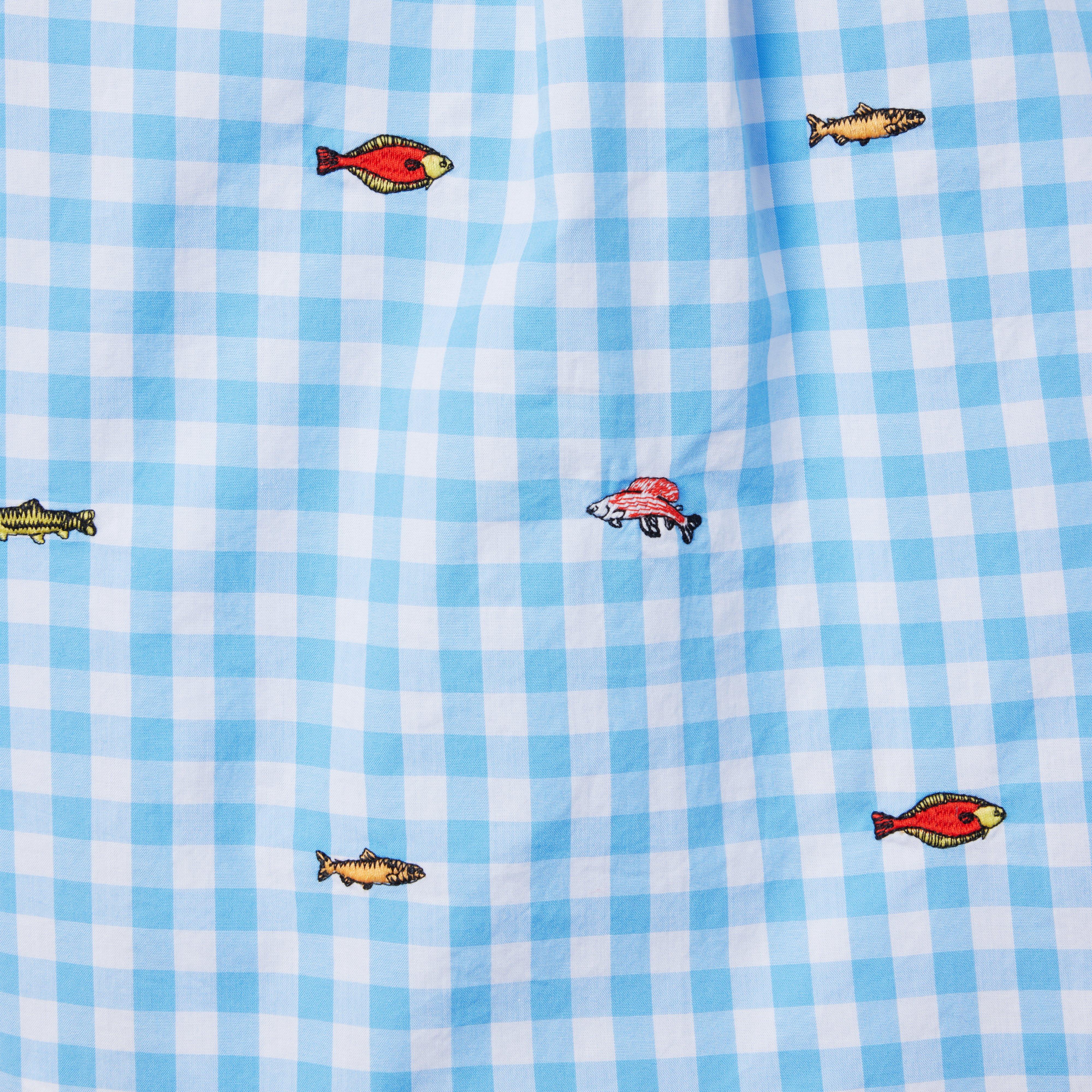 Gingham Embroidered Shirt image number 1