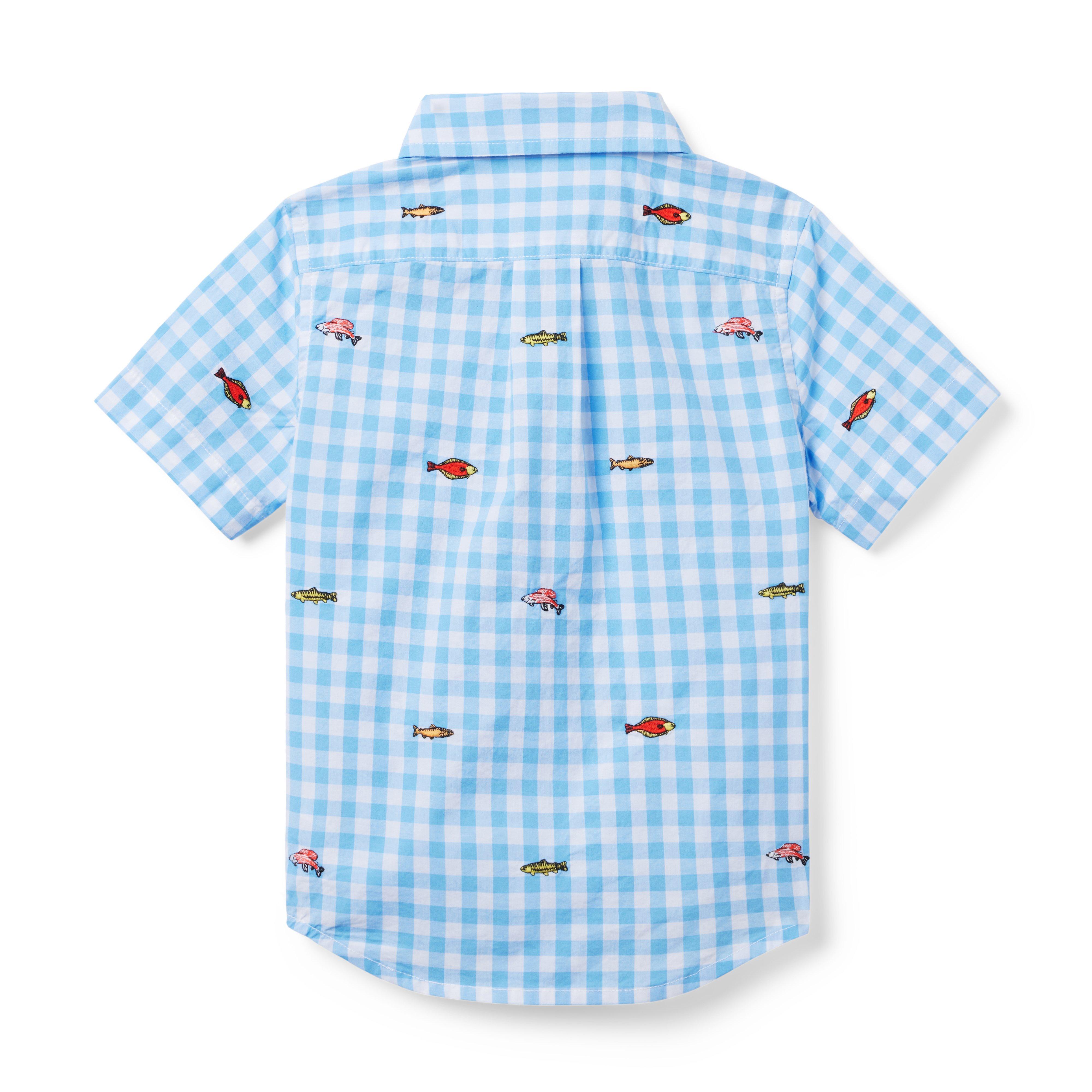 Gingham Embroidered Shirt image number 3