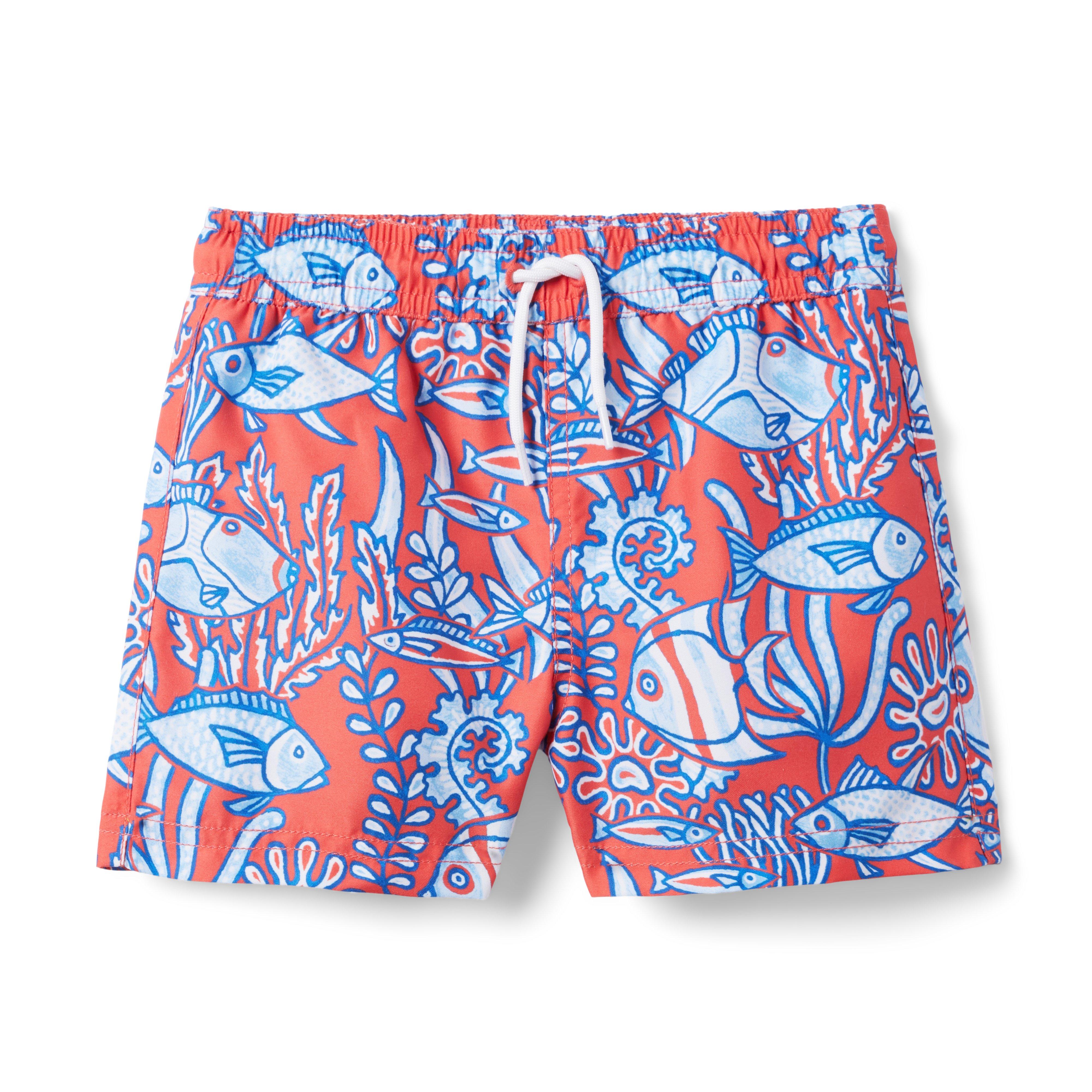 Recycled Tropical Fish Swim Trunk image number 0