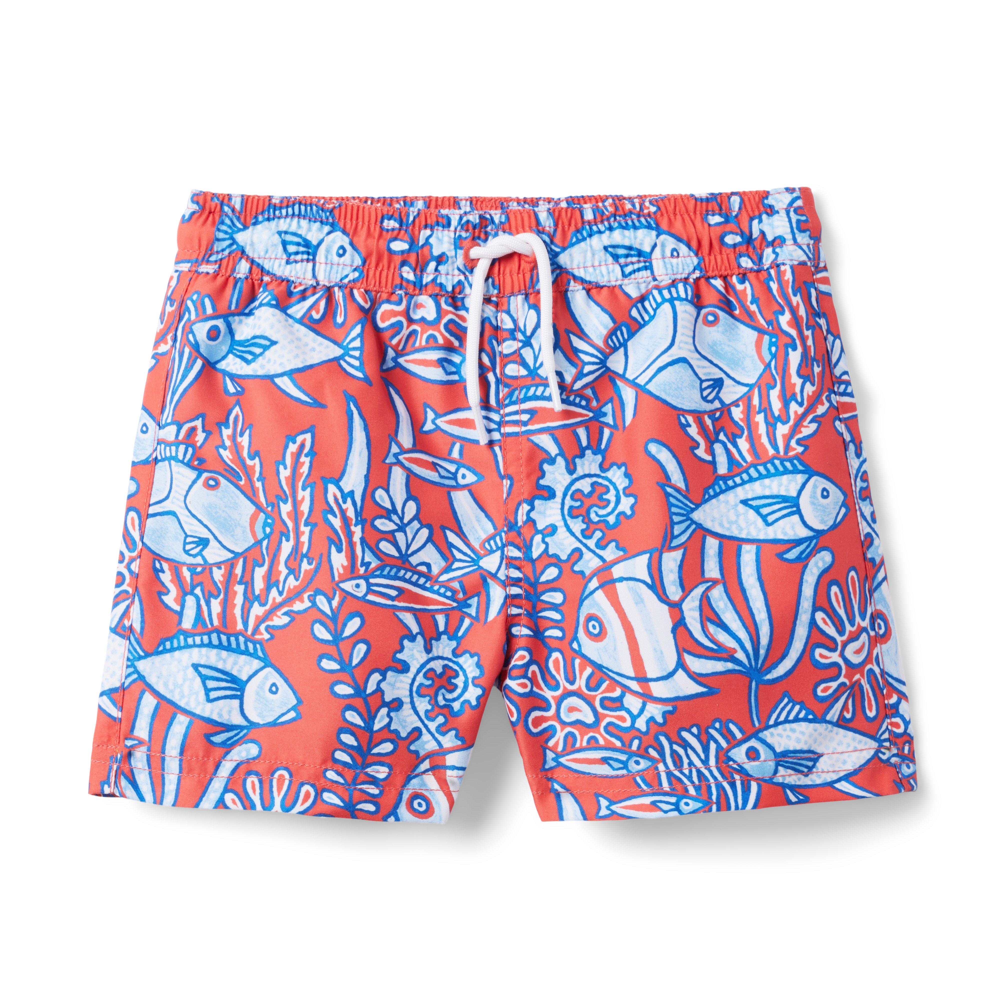 Recycled Tropical Fish Swim Trunk