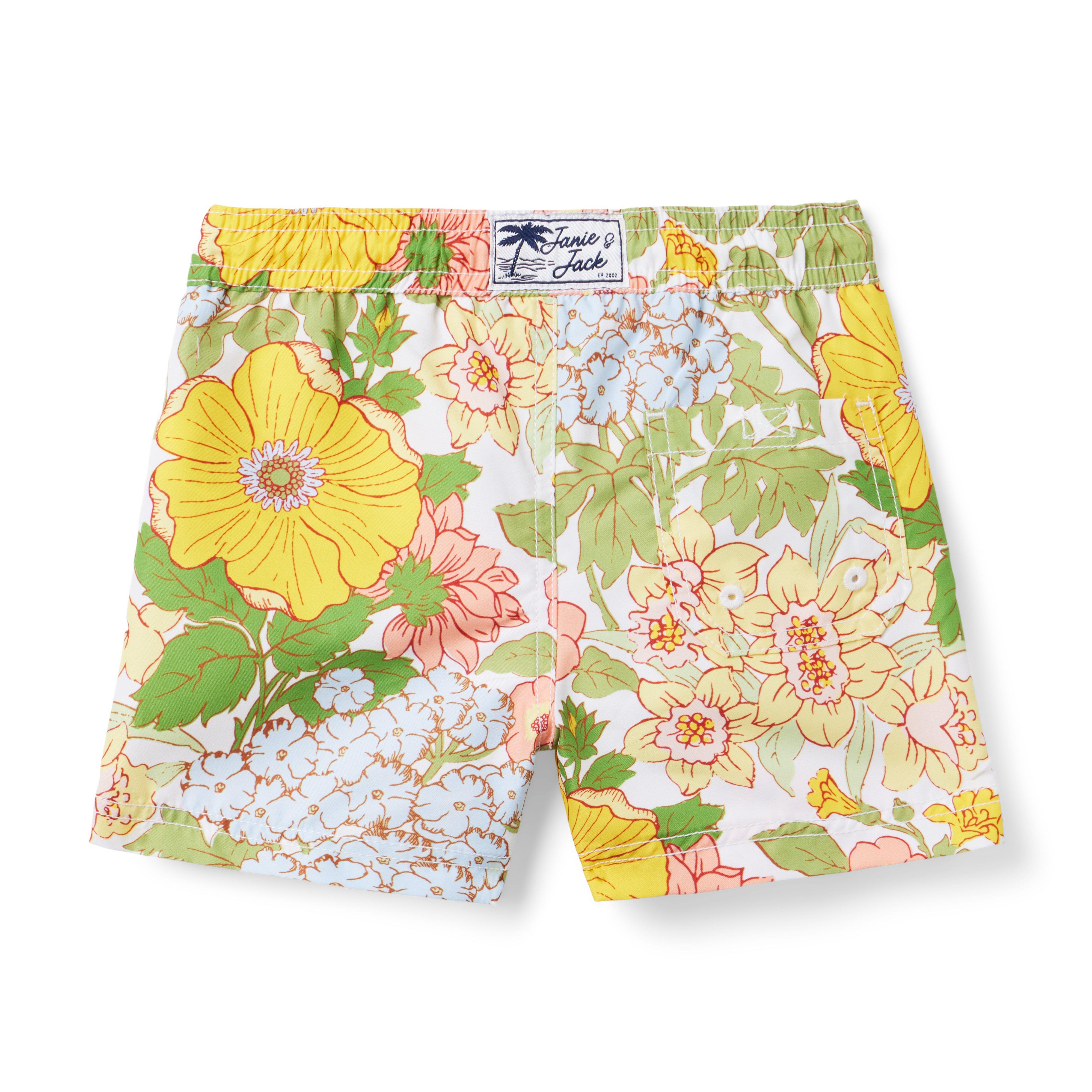 Recycled Floral Swim Trunk image number 1