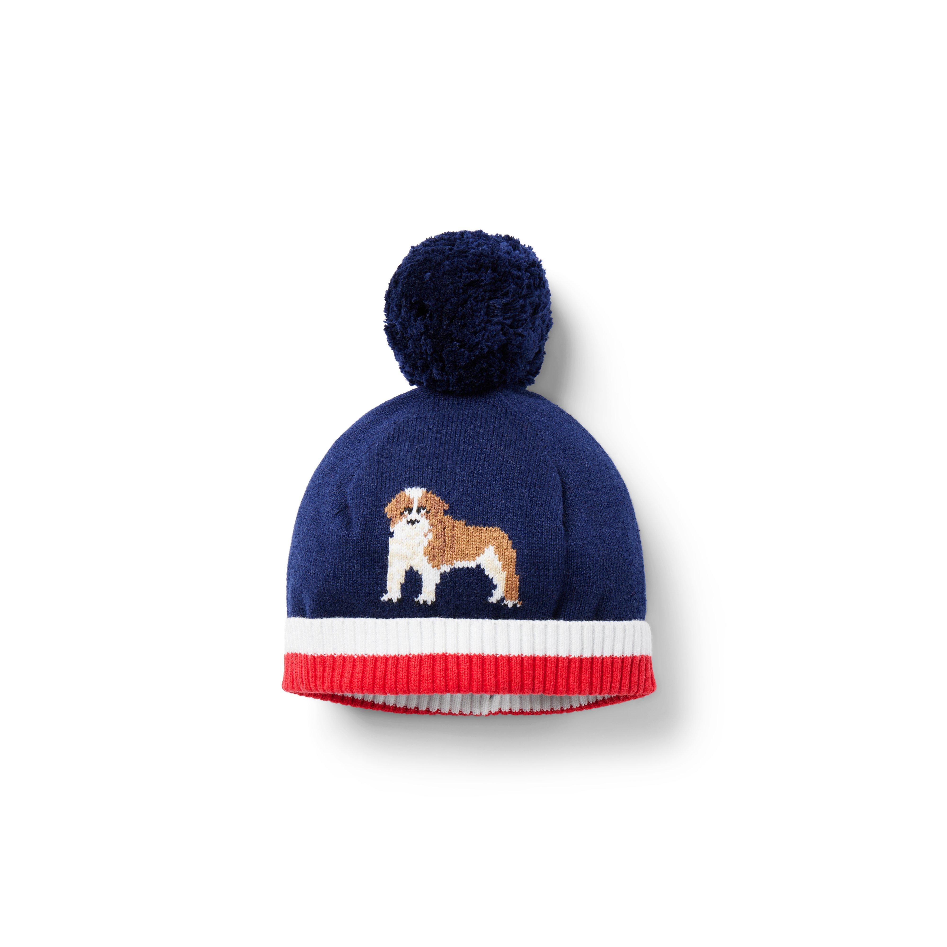 Baby Bulldog Pom Beanie