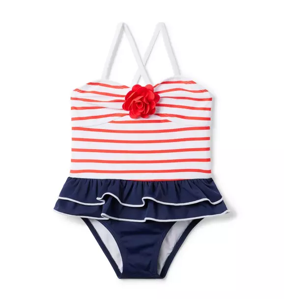 Recycled Striped Americana Swimsuit