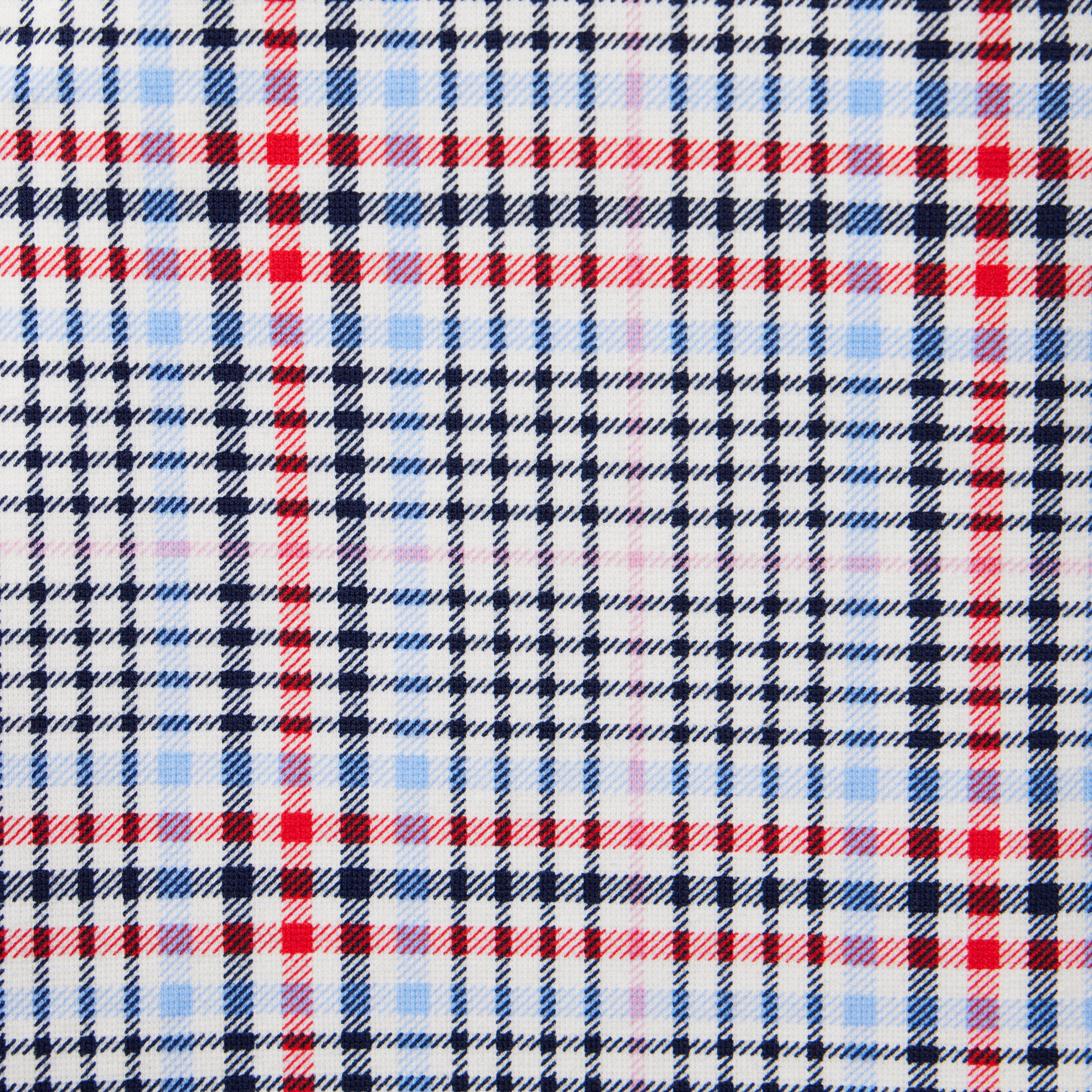 Plaid Ruffle Collar Ponte Dress  image number 6