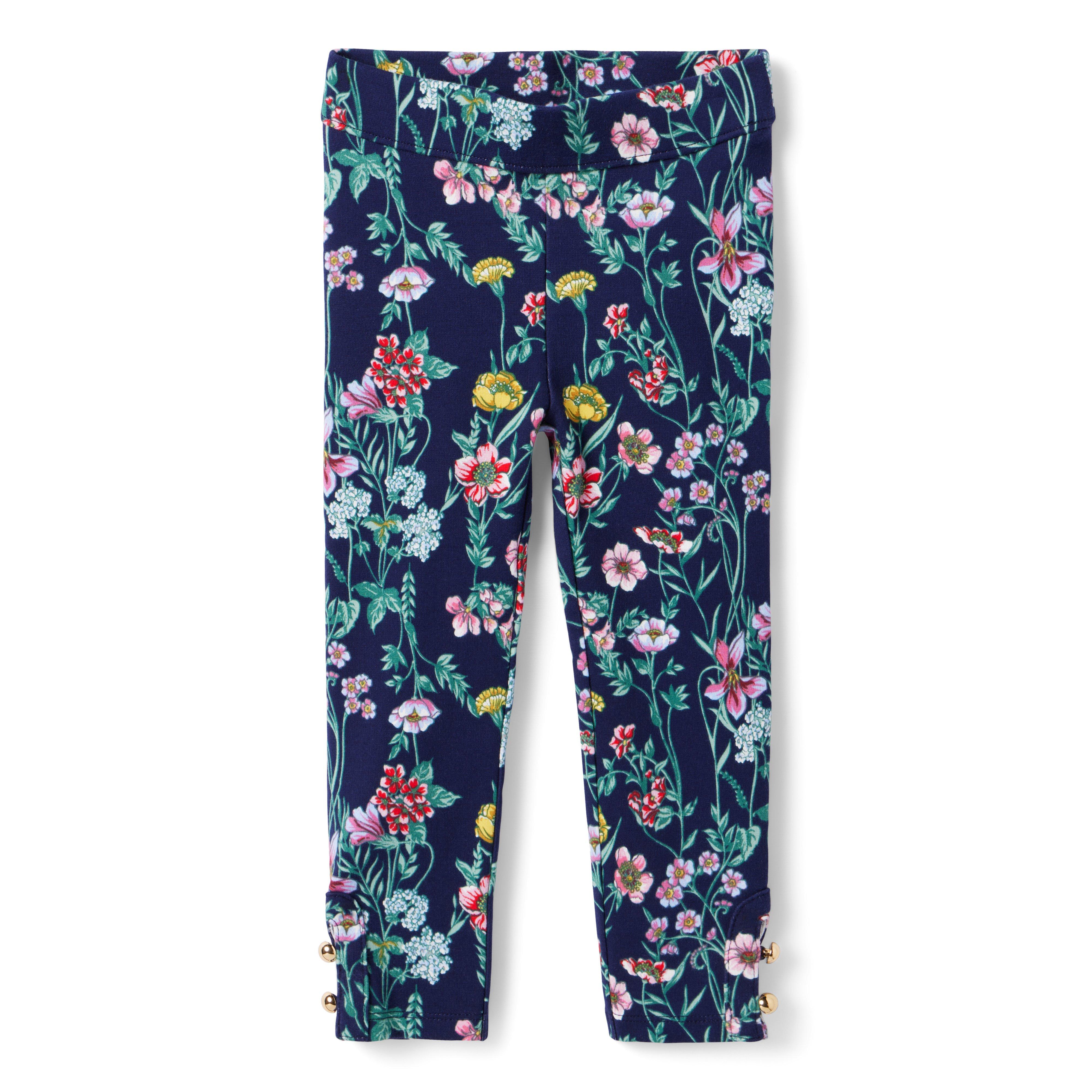 Floral Button Cuff Ponte Pant image number 0