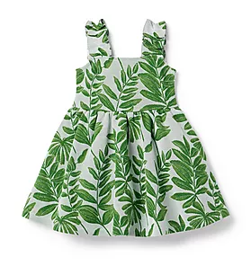 Palm Jacquard Dress