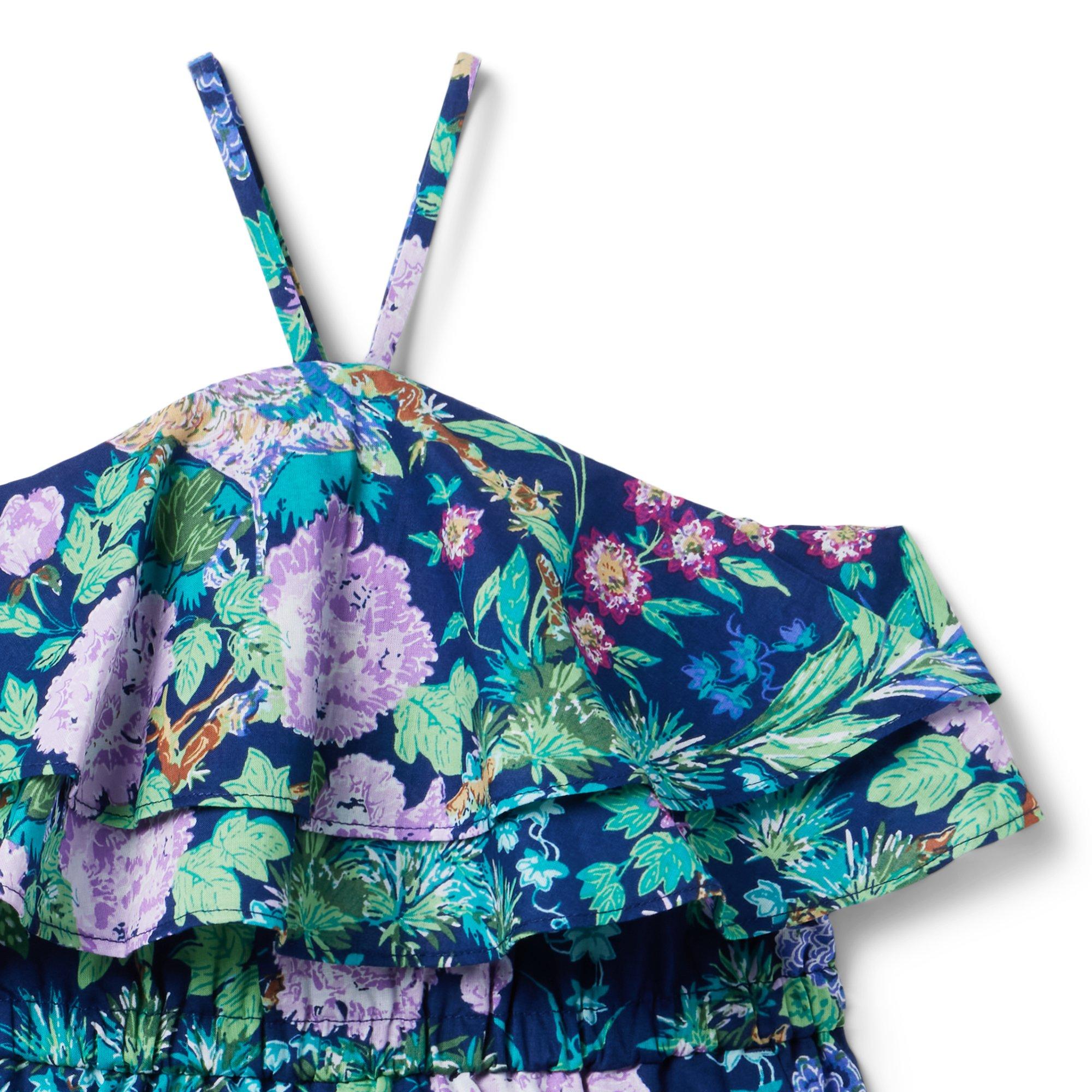 Floral Halter Romper image number 1